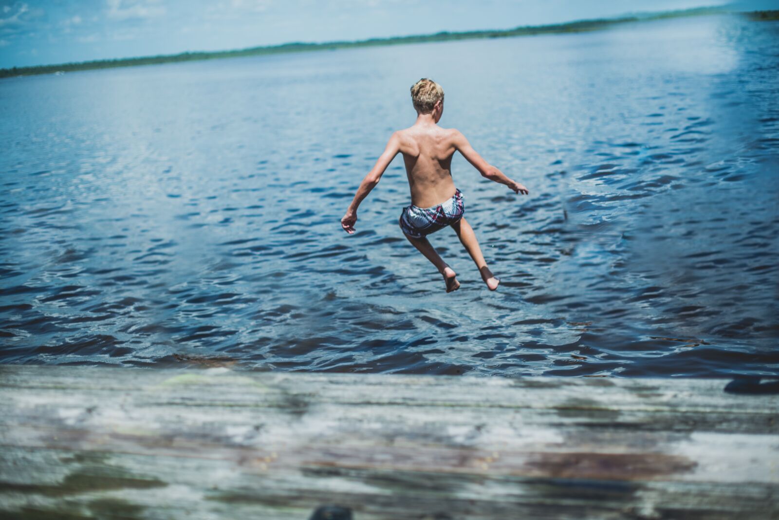 Nikon D610 sample photo. Jump, summer, lake photography