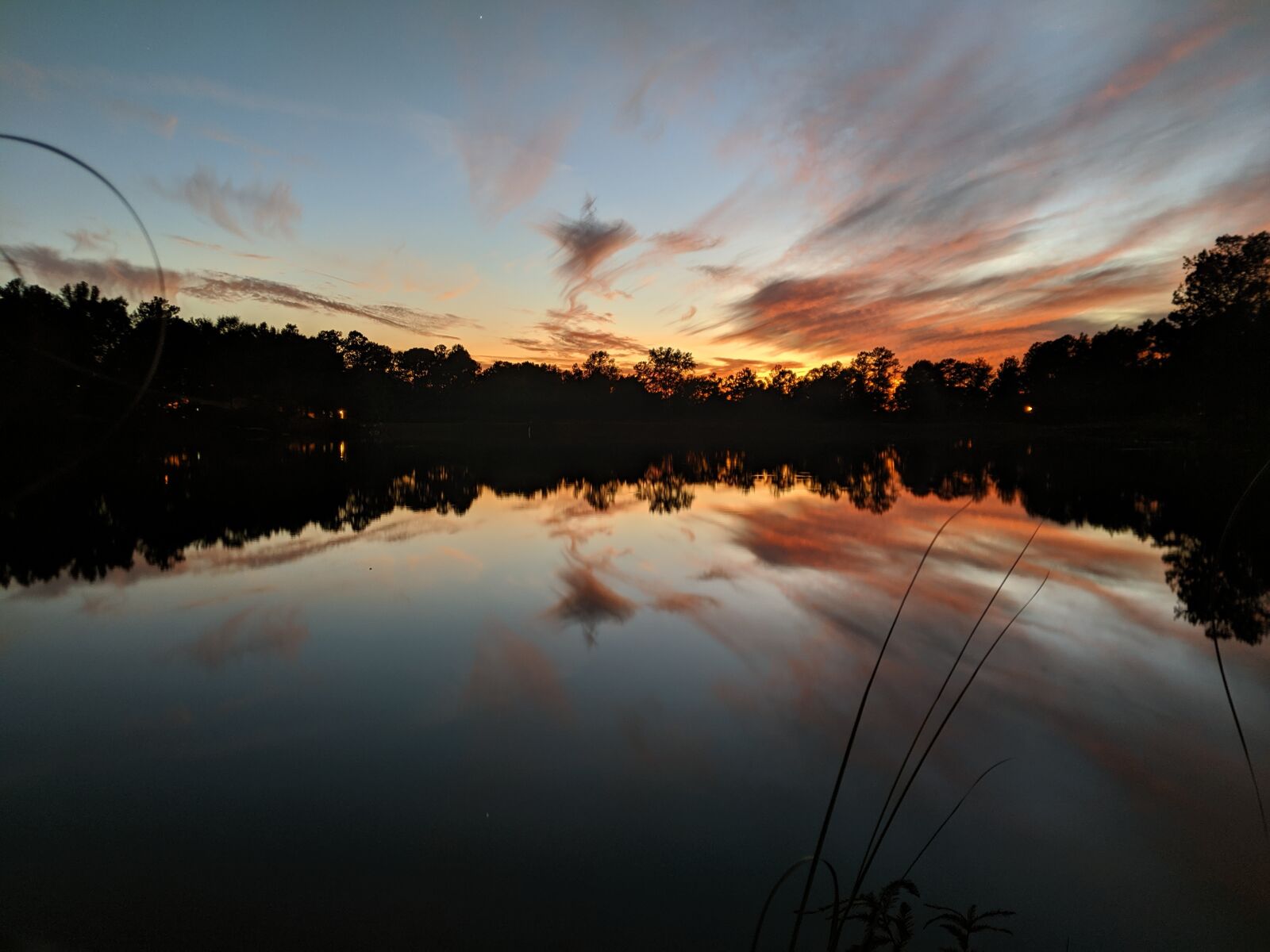 Google Pixel 2 sample photo. Sunset, lake, orange photography