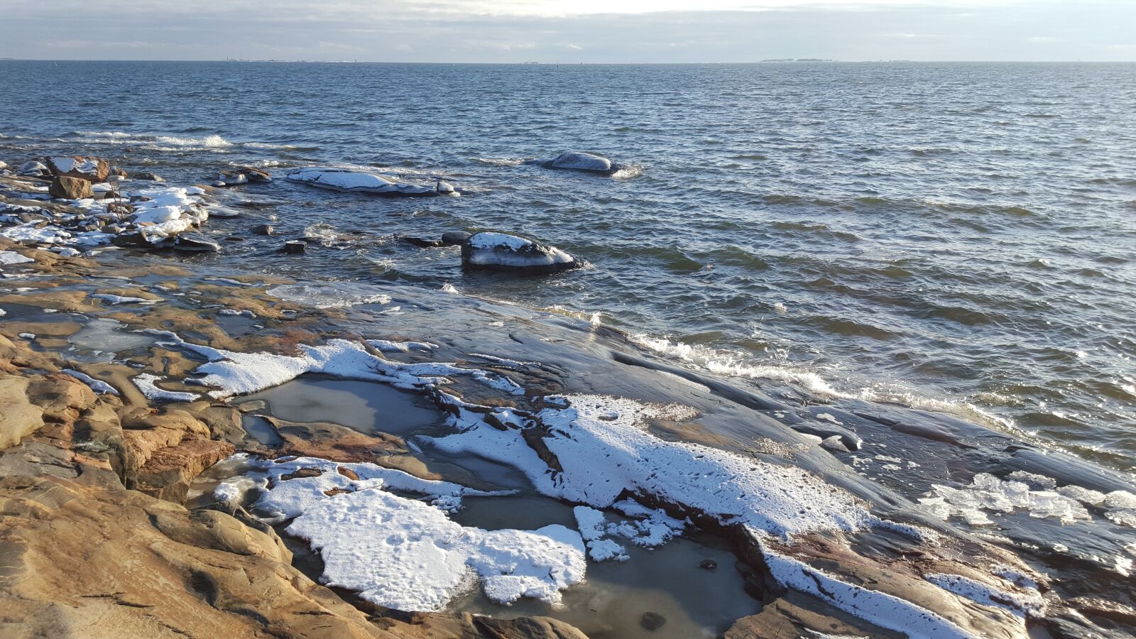 Samsung Galaxy S6 sample photo. Sea, winter, ice photography
