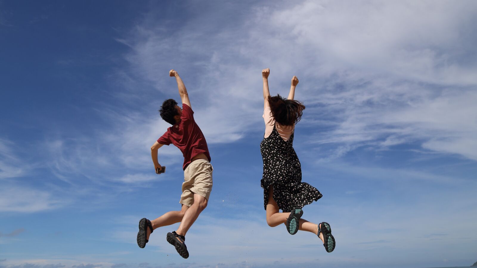 Canon EOS 6D + Canon EF 24-105mm F4L IS USM sample photo. Jump, sky, hooray photography