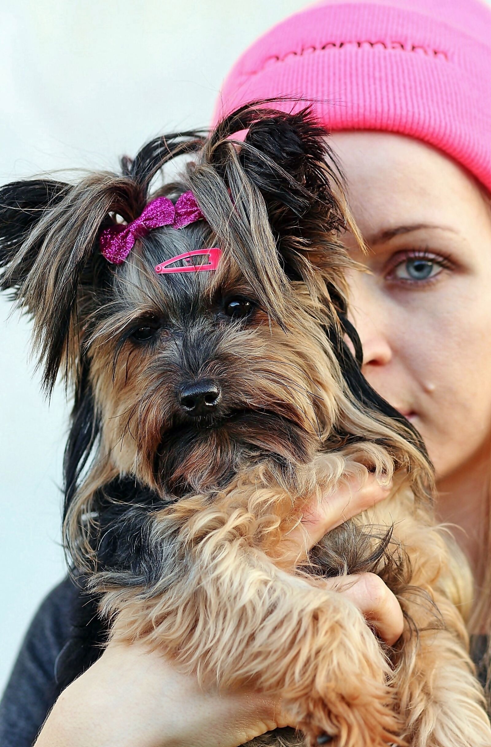 Canon EOS 600D (Rebel EOS T3i / EOS Kiss X5) sample photo. Yorkie, blonde woman, love photography