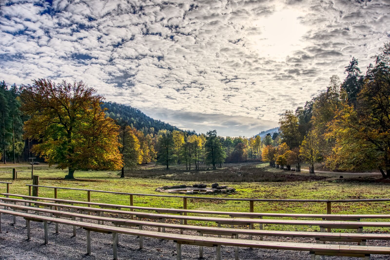 Sony a6000 sample photo. Autumn, trees, sky clouds photography