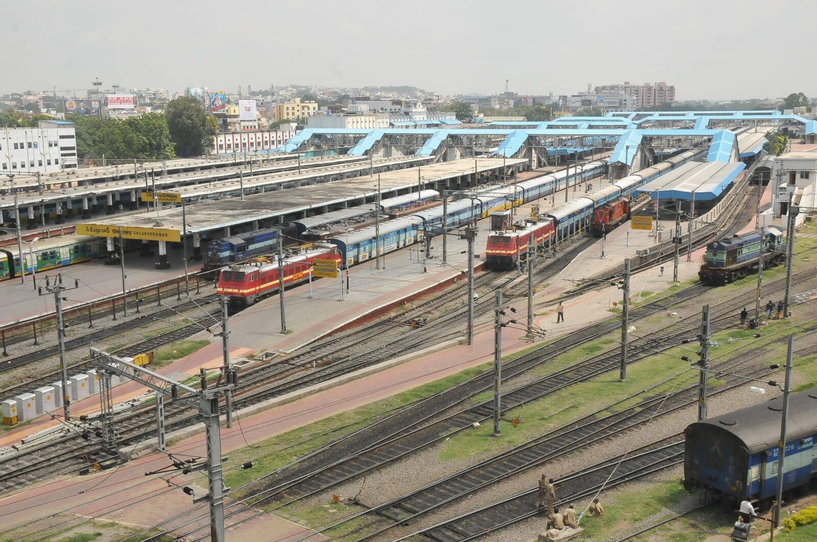 Nikon D300 sample photo. Secunderabad, railway station, train photography