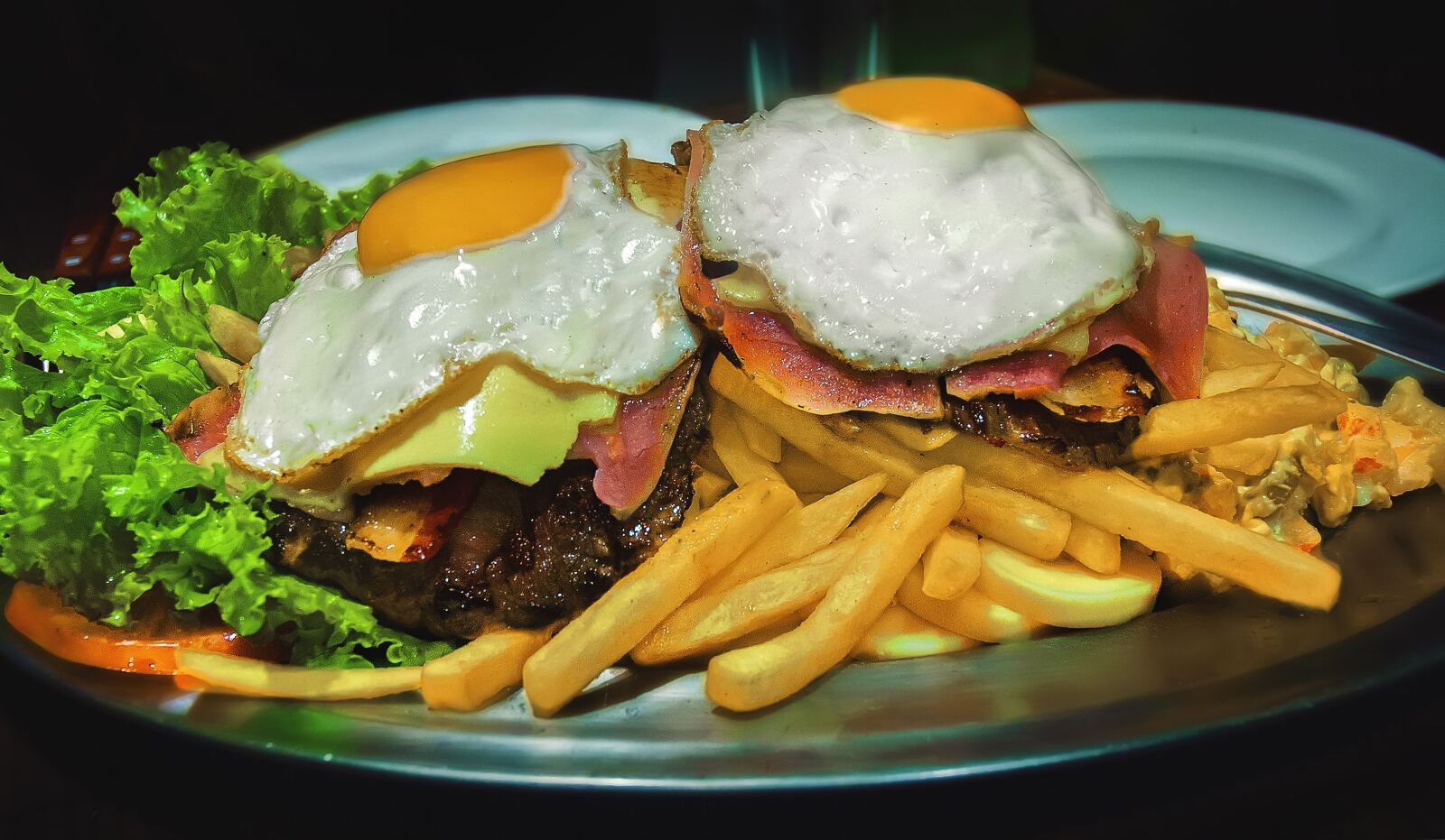 Nikon D60 sample photo. Fries, egg, eat photography
