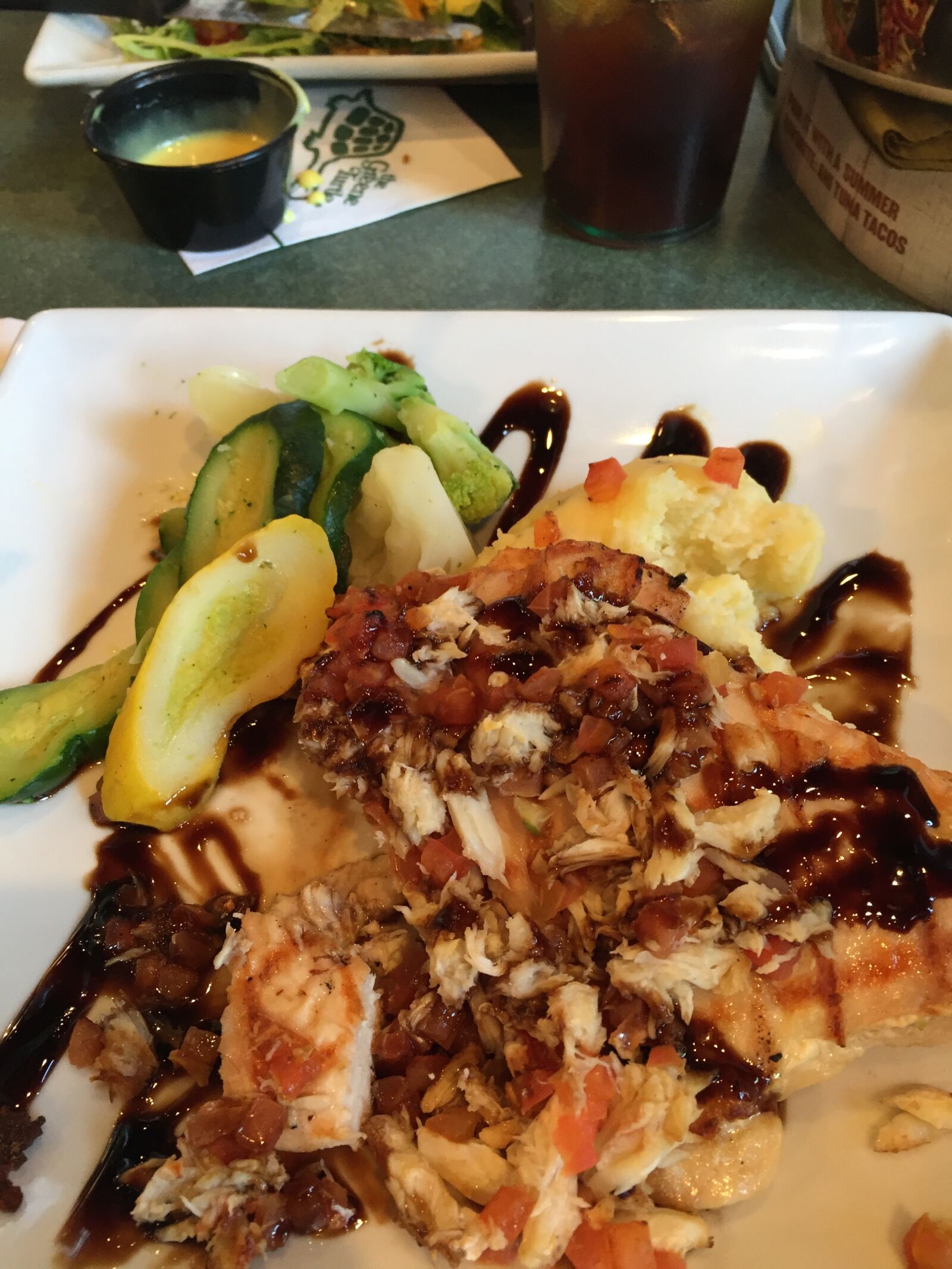 Apple iPhone 6 sample photo. Teriaki, chicken, veggies photography
