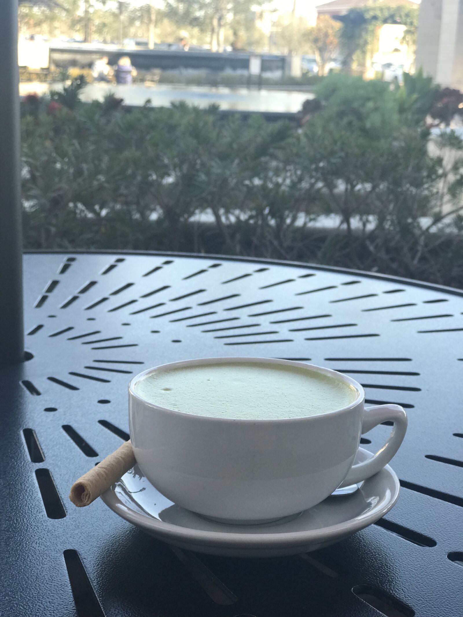 Apple iPhone 7 Plus sample photo. Matcha green tea, hot photography