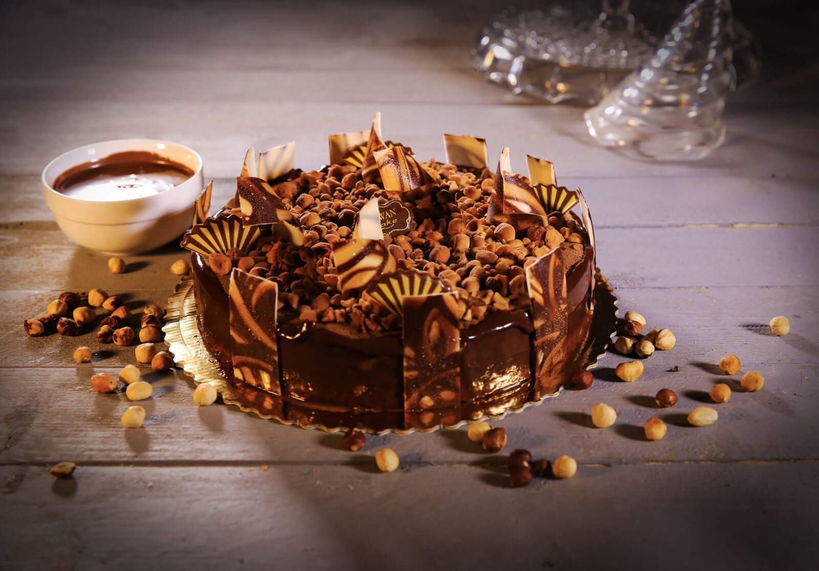 Canon EF 24-70mm F2.8L II USM sample photo. Cake, rawan cake, hazelnut photography