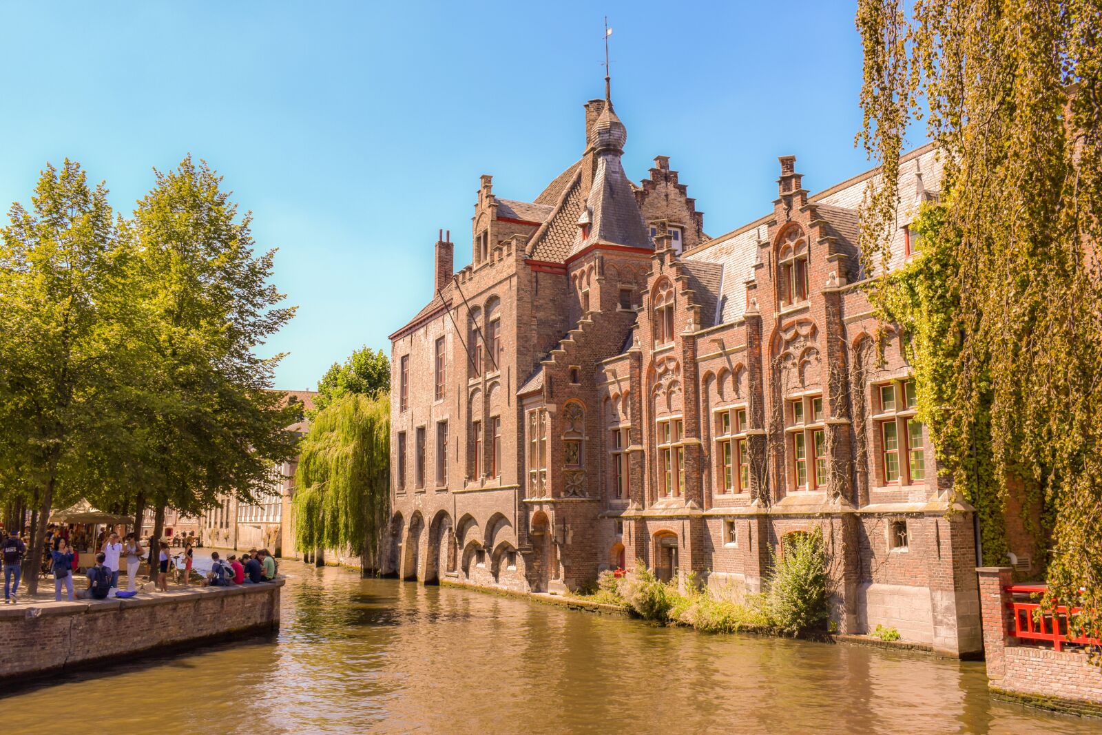 Nikon D3300 sample photo. Belgium, brugge, canal photography