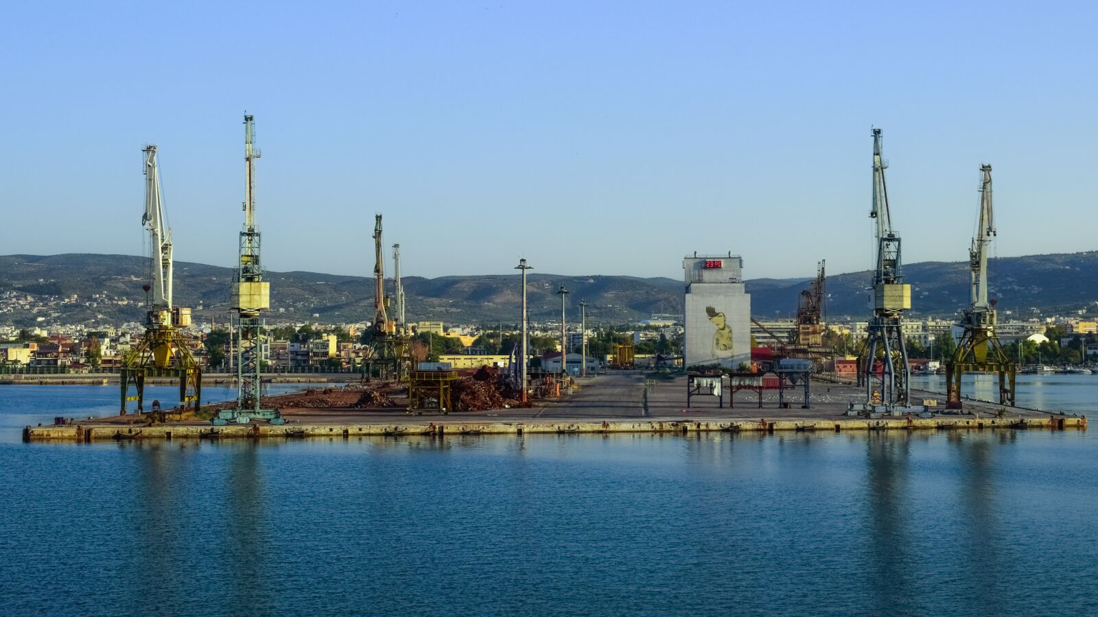 Nikon D3300 sample photo. Cranes, port, harbor photography