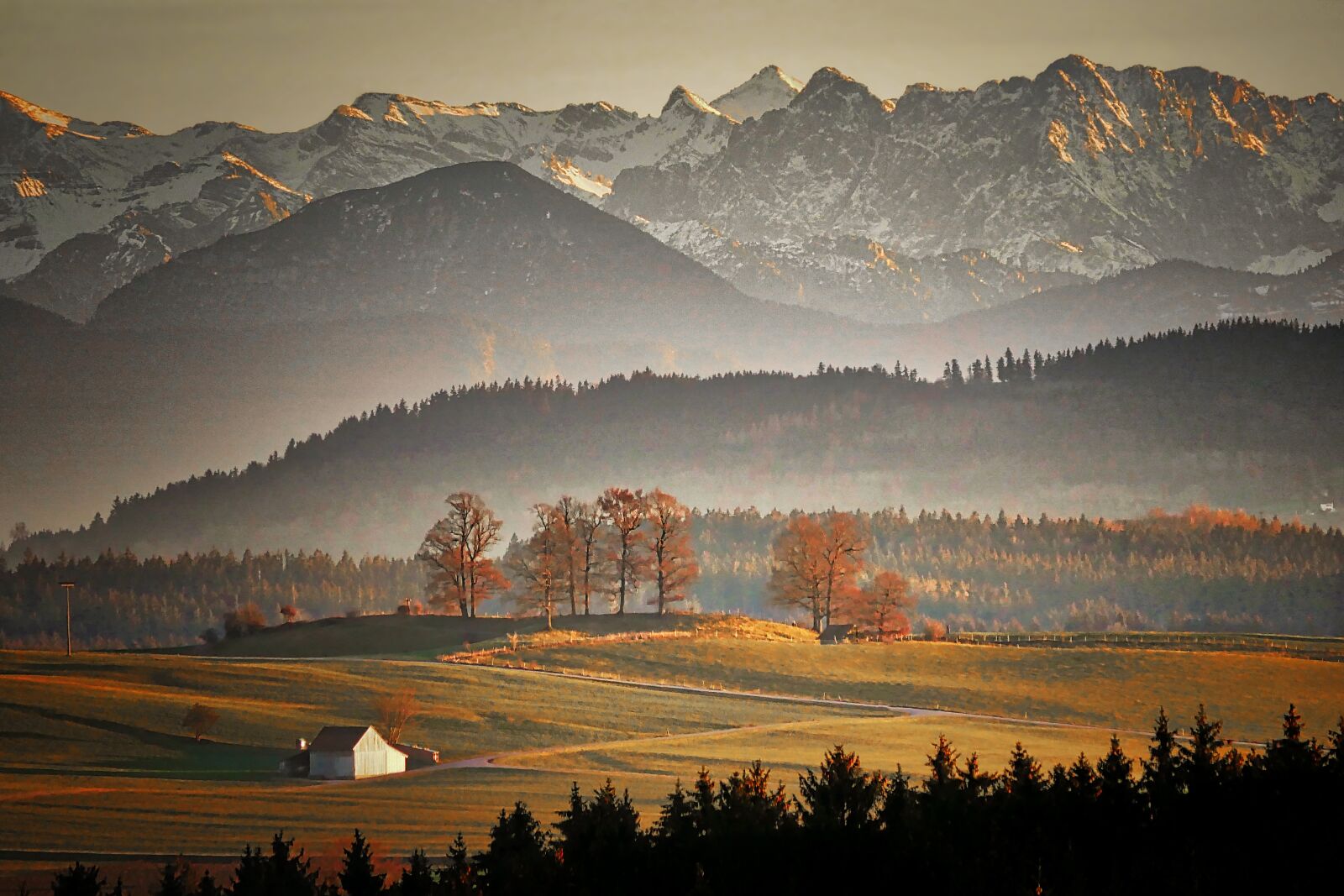 Panasonic Lumix DMC-GX8 sample photo. Panorama, mountain, sunset photography