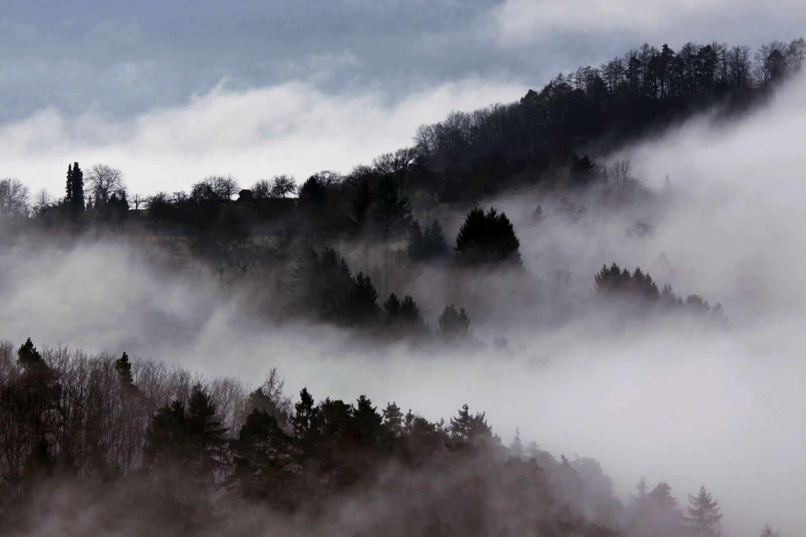 Canon EOS 50D sample photo. Morning mist, autumn, landscape photography