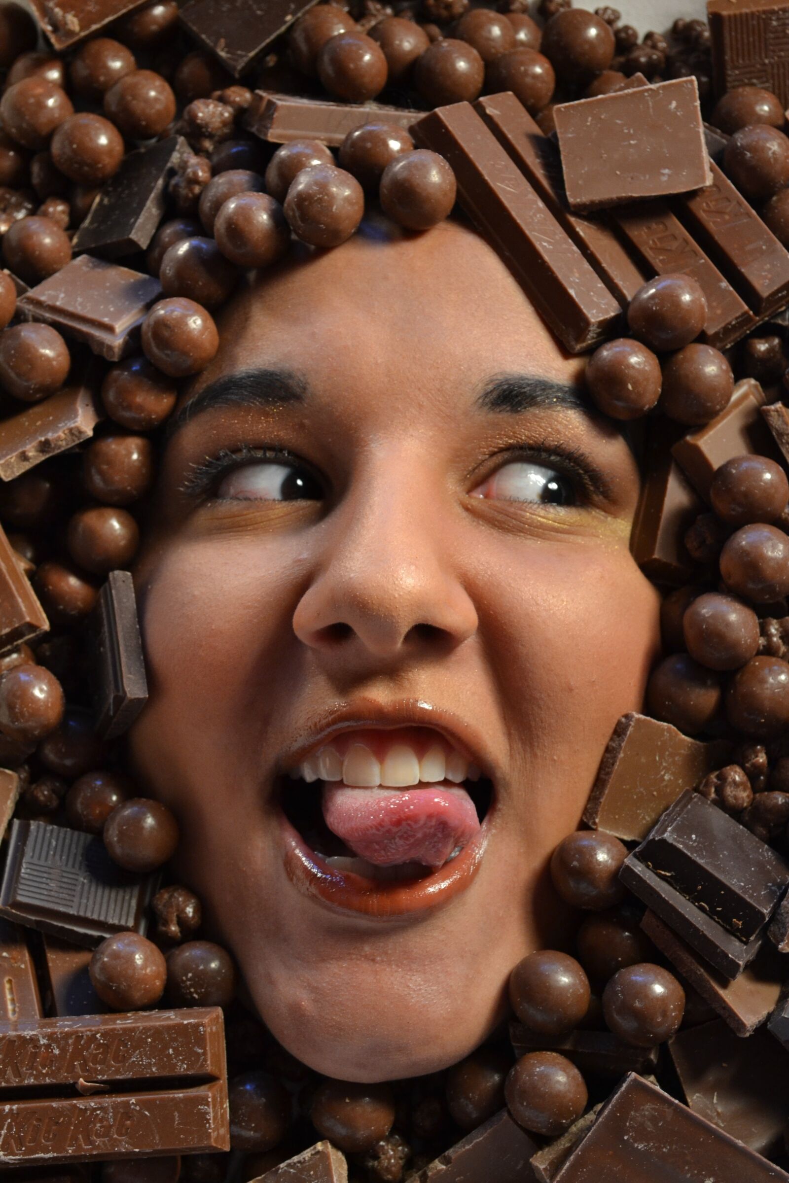 Nikon D3100 sample photo. Chocolate, girl, portrait photography
