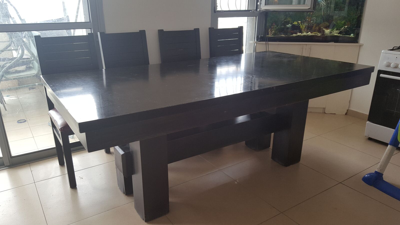 Samsung Galaxy S6 sample photo. Table, wood, chairs photography
