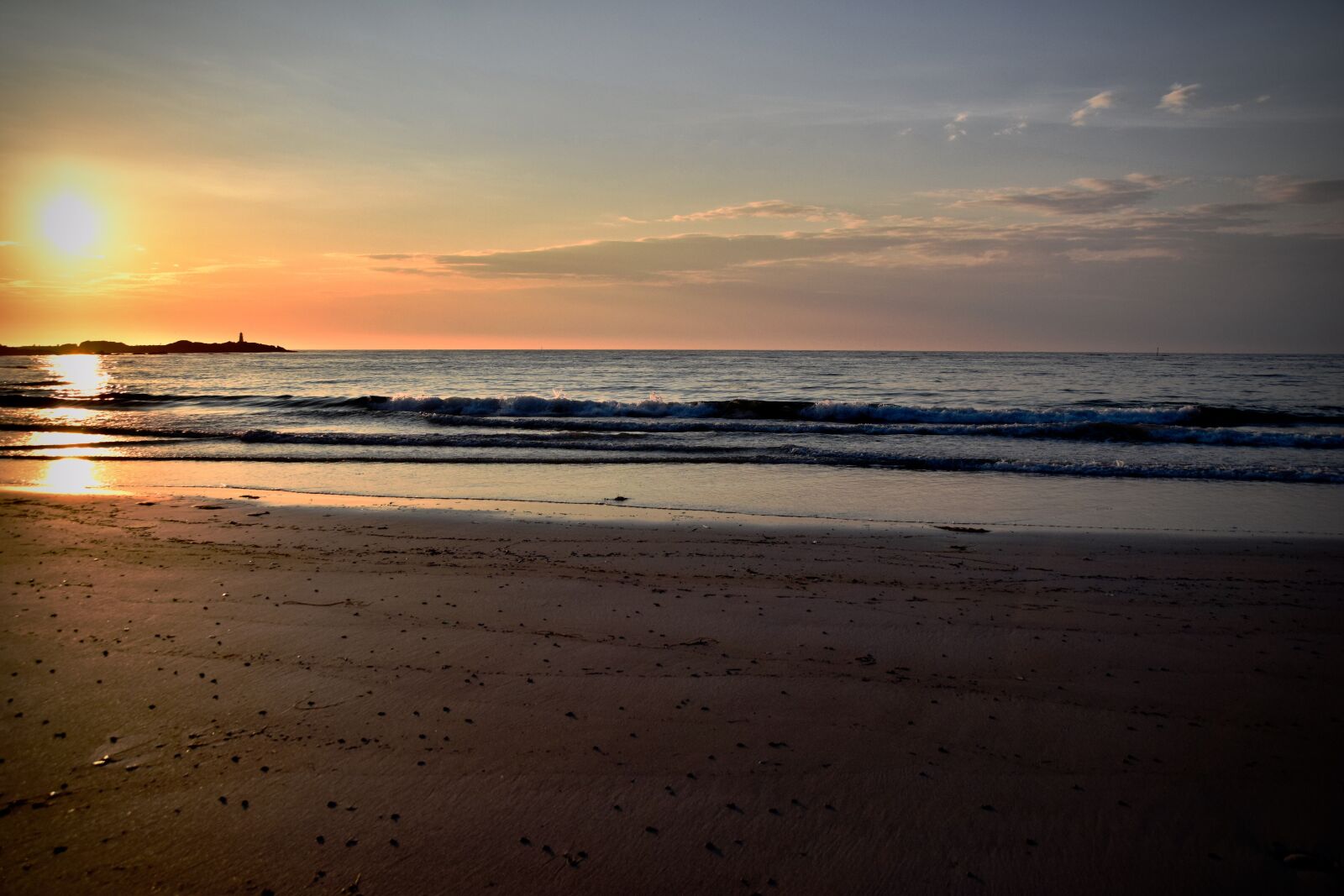 Nikon D5300 sample photo. Sunset, beach, wave photography