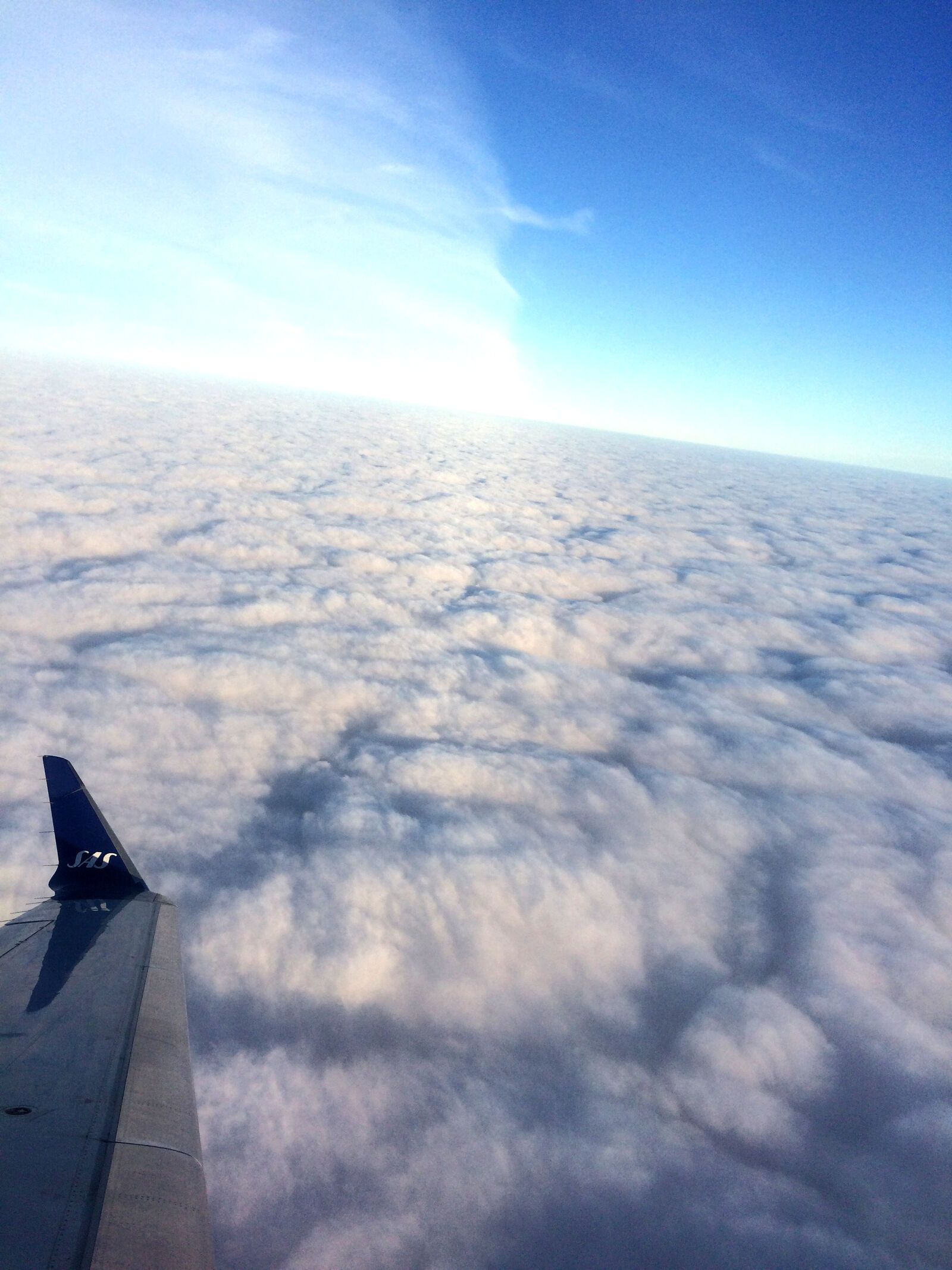 Apple iPhone 5s sample photo. Clouds, flying, plane, sas photography