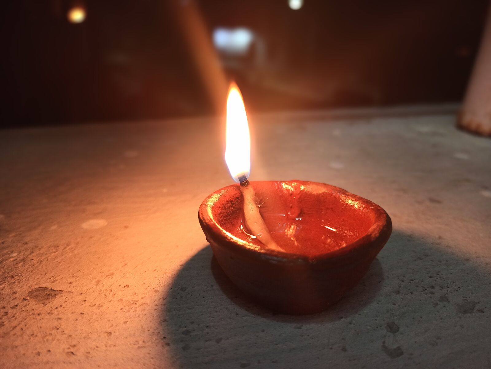 Xiaomi Redmi Note 8 Pro sample photo. Diya, lamp, oil lamp photography