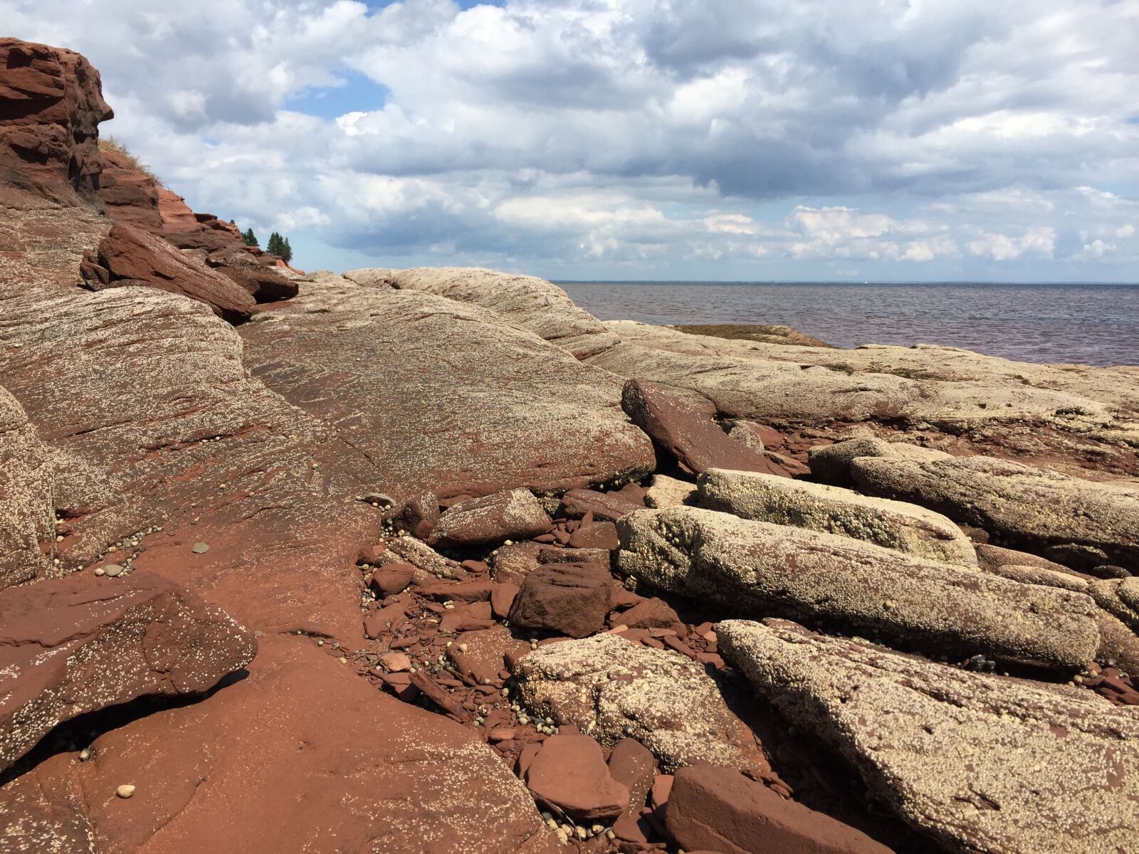 Apple iPhone 6 sample photo. Rocks, shore, sky photography