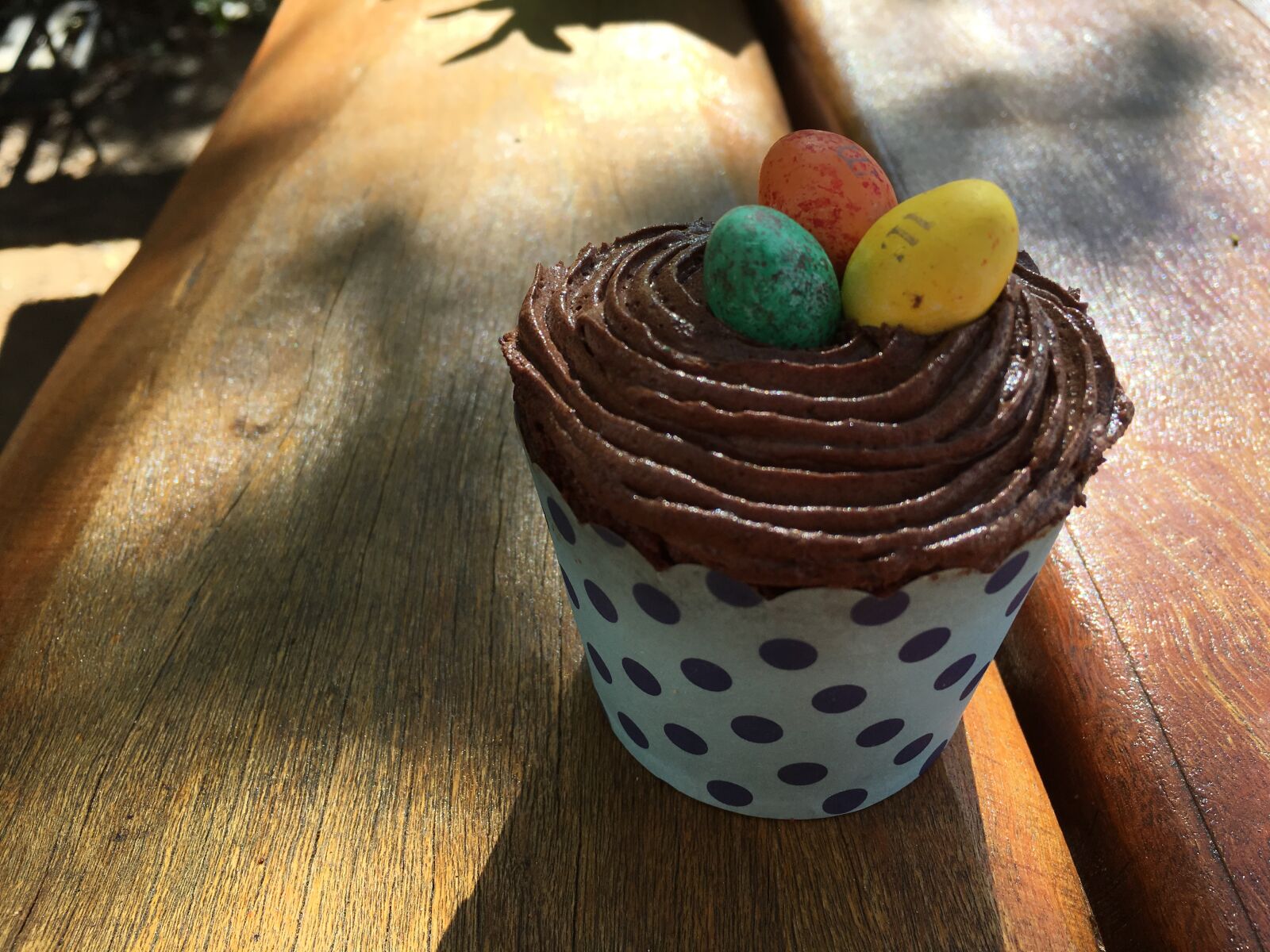 Apple iPhone 6s sample photo. Cupcake, easter, easter, eggs photography