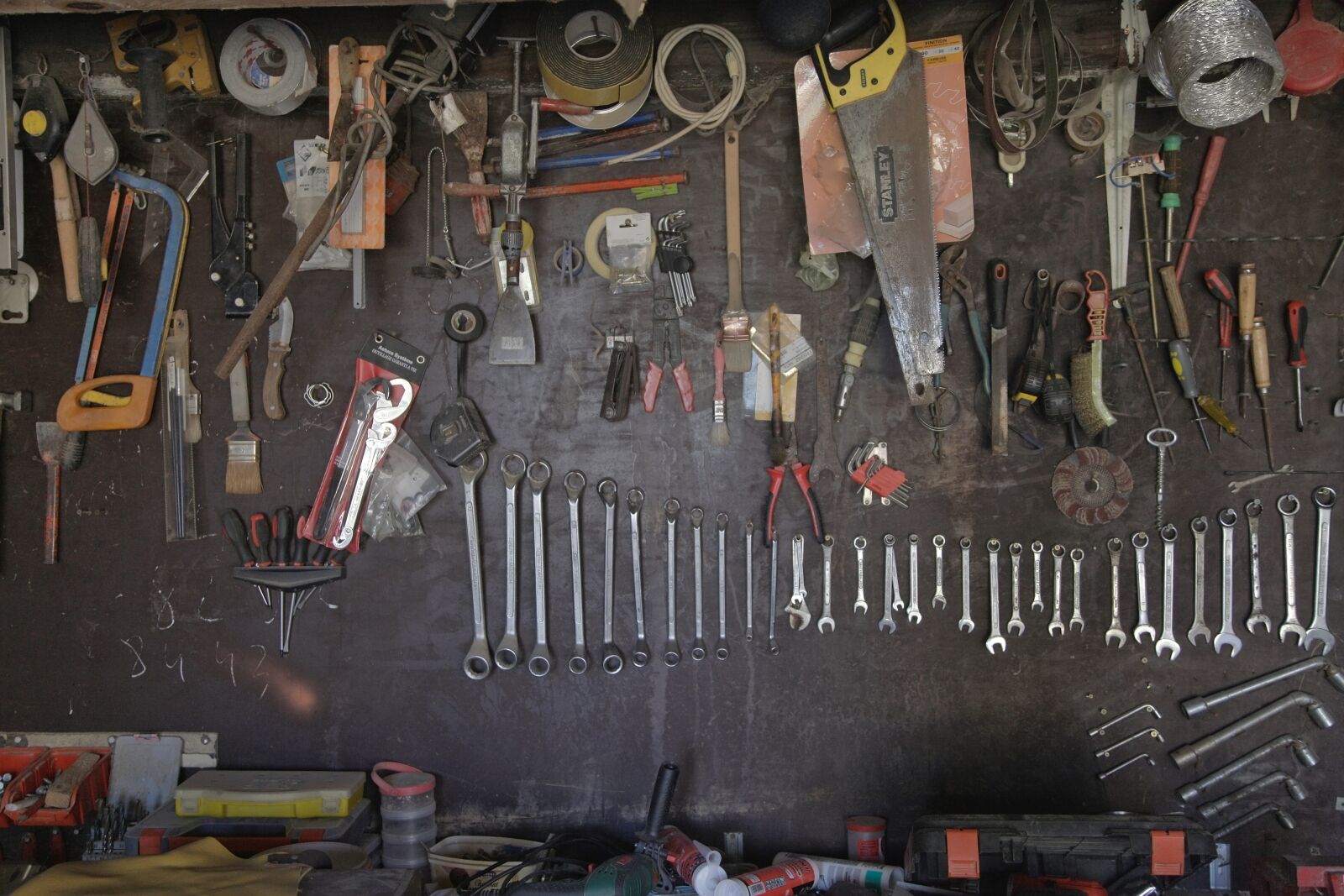 Canon EOS 5D Mark II sample photo. Tools, tool wall, workshop photography