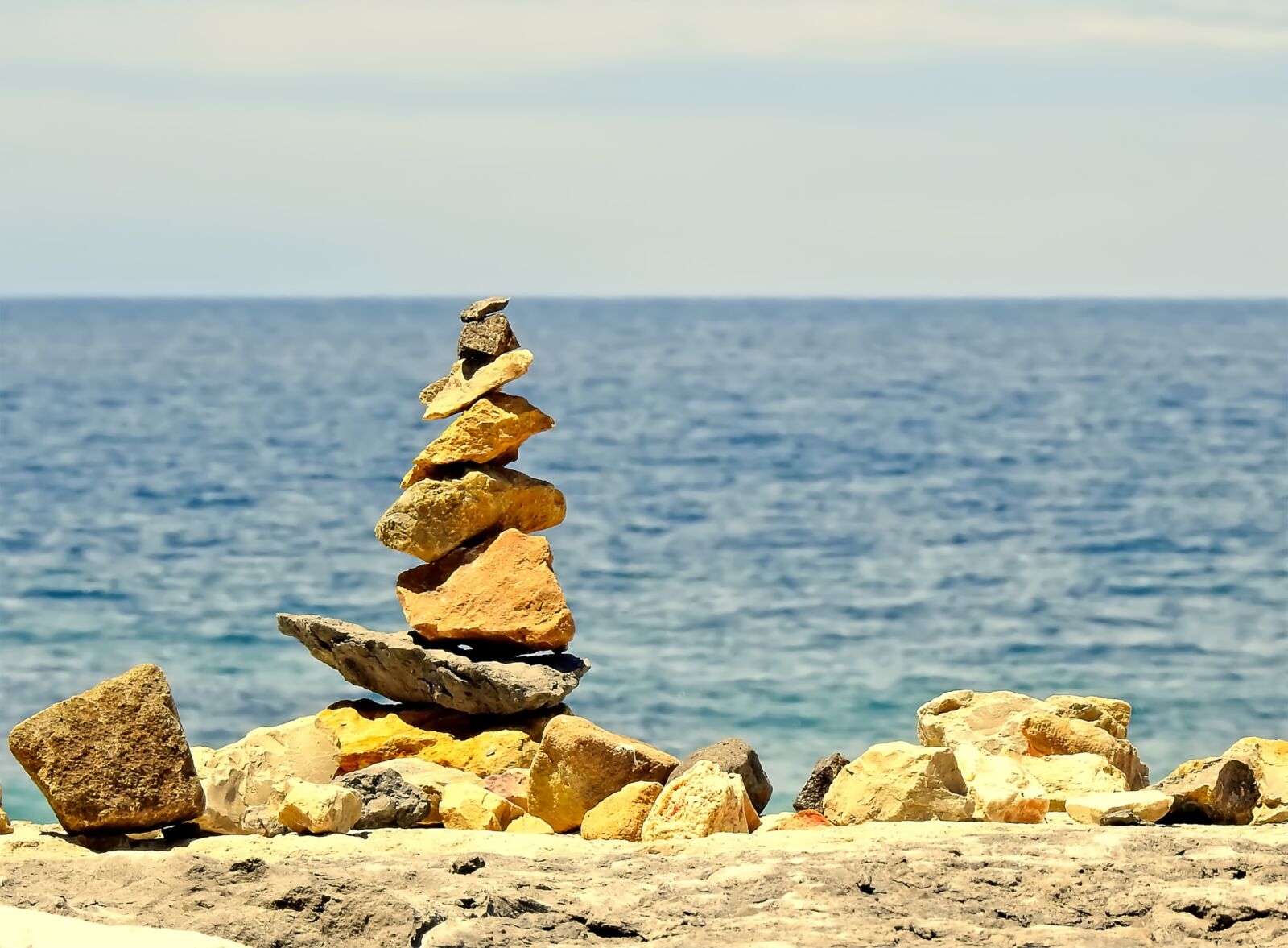 Nikon Coolpix P900 sample photo. Zen, rocks, balance photography