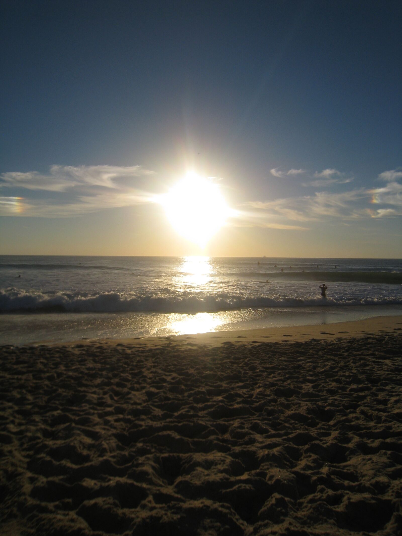 Canon DIGITAL IXUS 860 IS sample photo. Sunset, beach, twilight photography