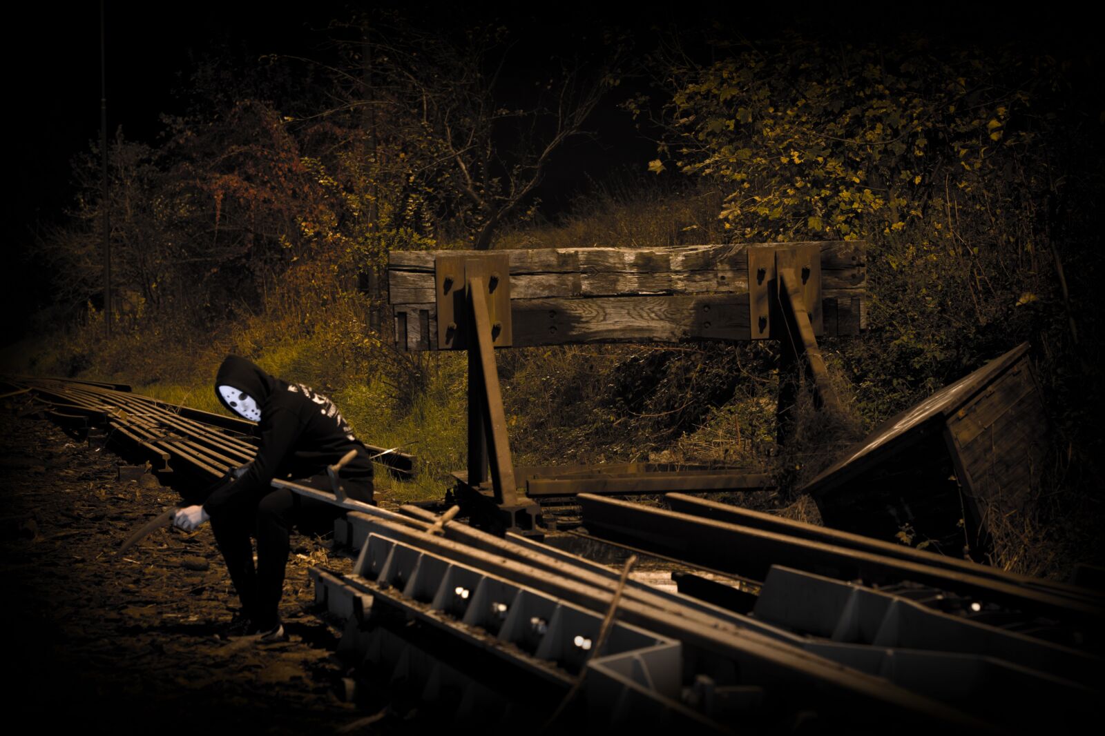 Nikon D7200 sample photo. Halloween, track, mask photography
