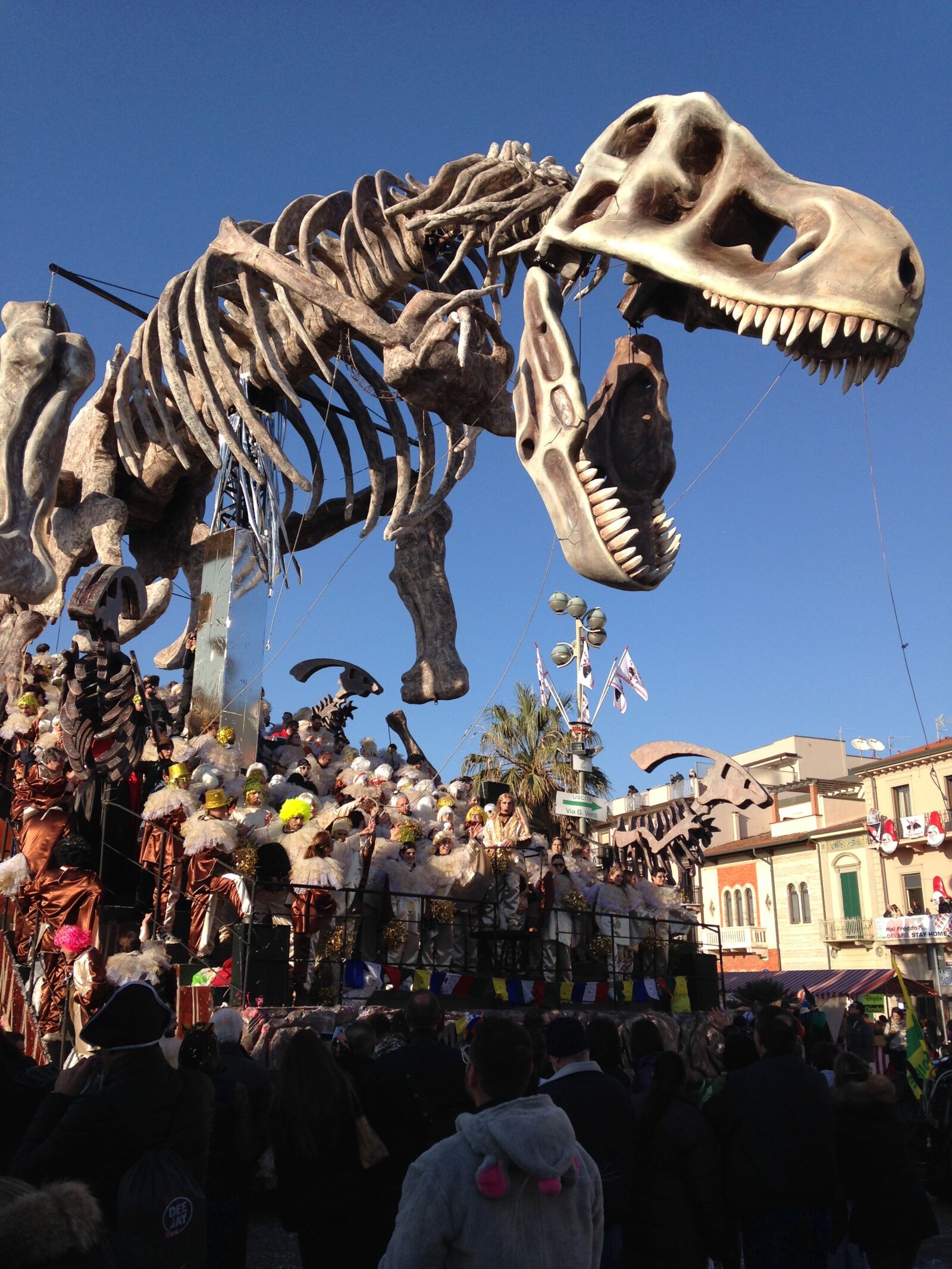 iPhone 5c back camera 4.12mm f/2.4 sample photo. Carnival, viareggio, dino photography