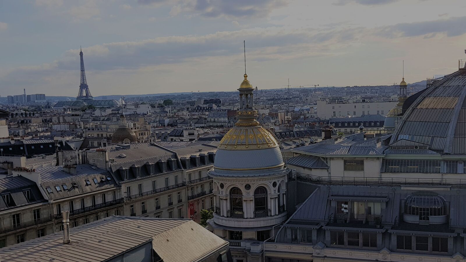 Samsung Galaxy S8+ sample photo. Roofs of paris, eiffel photography