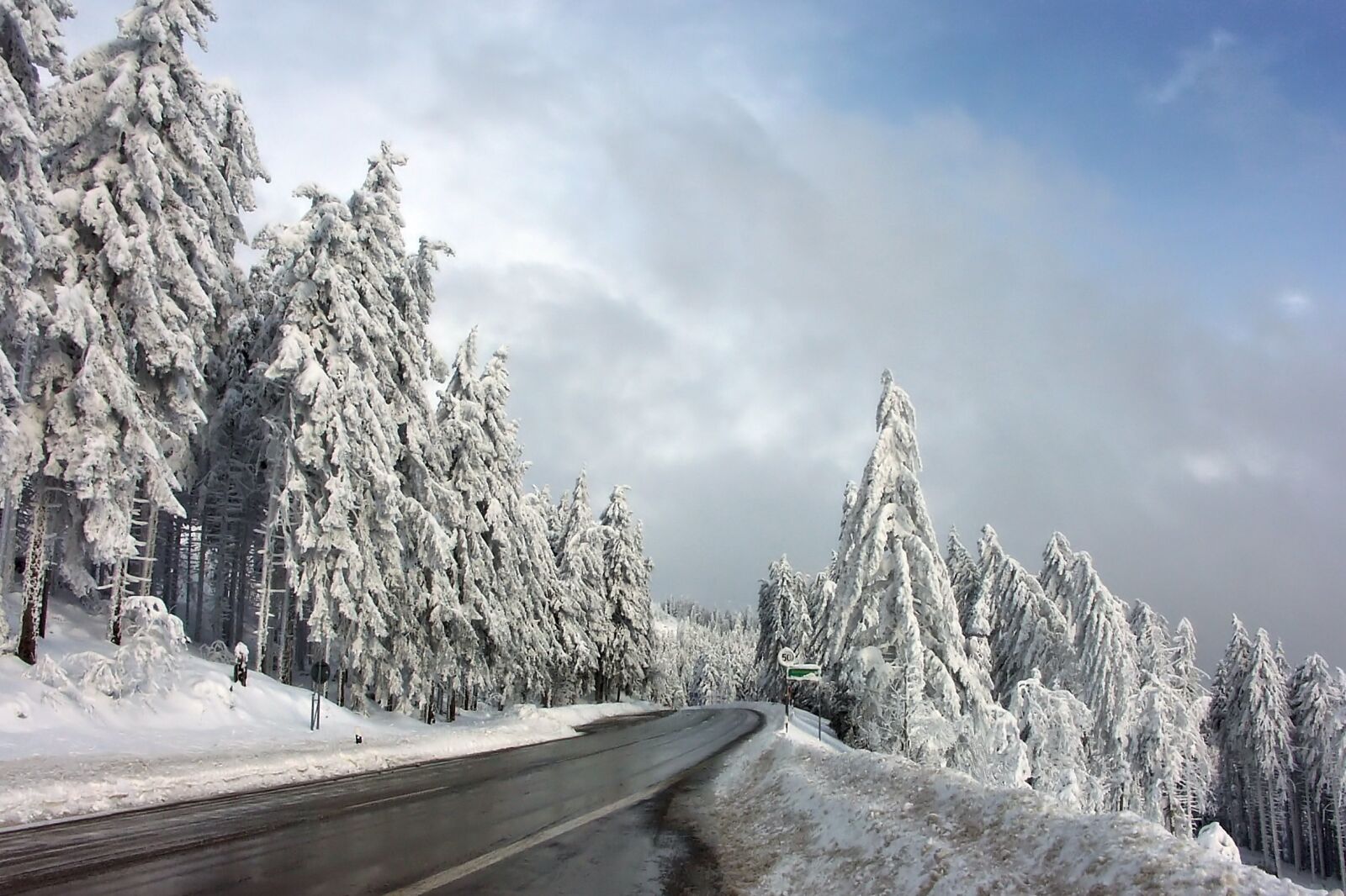 KONICA MINOLTA DiMAGE A1 sample photo. Winter, snow, wintry photography