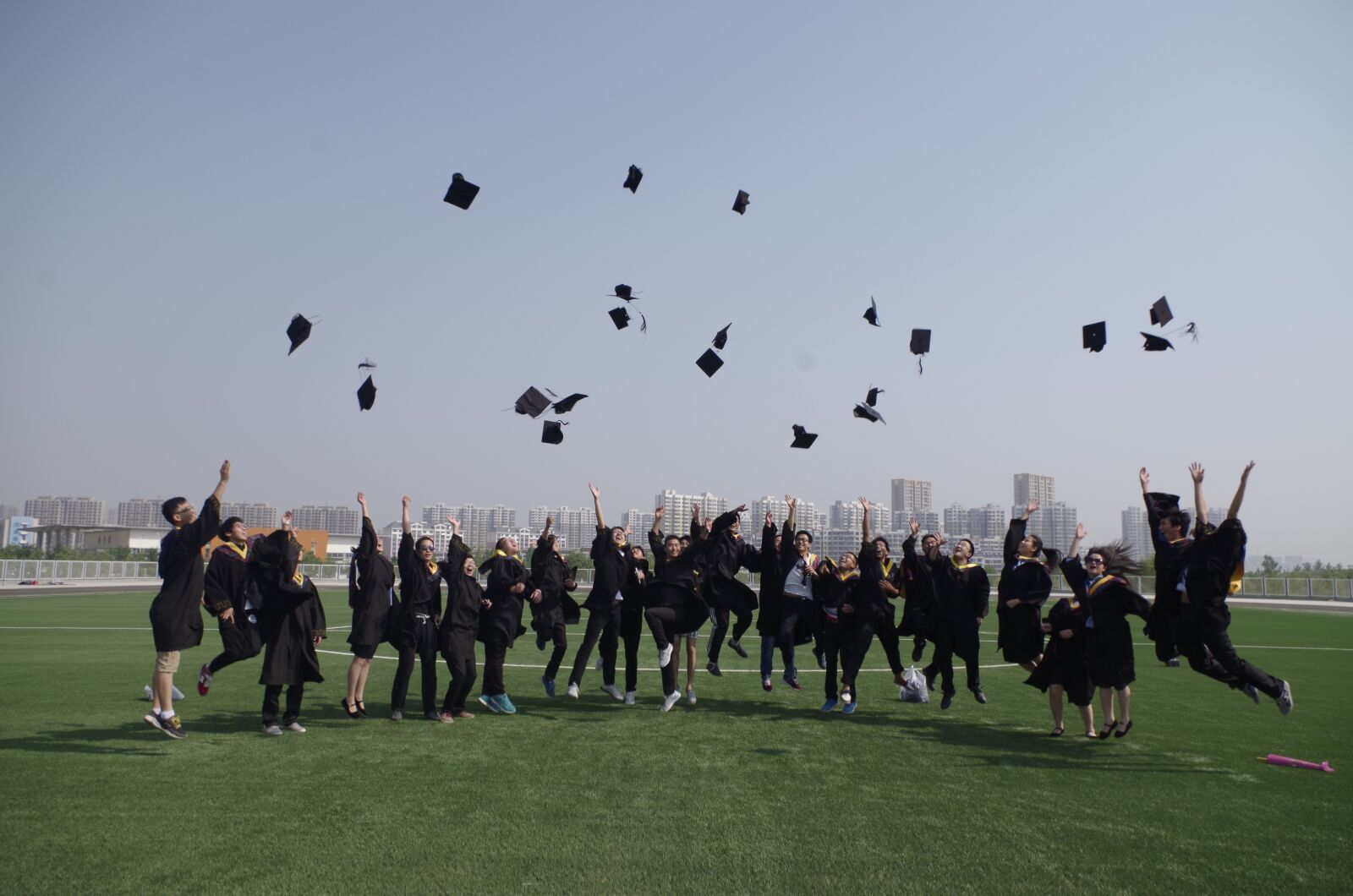 Pentax K-30 sample photo. University student, graduation, jump photography