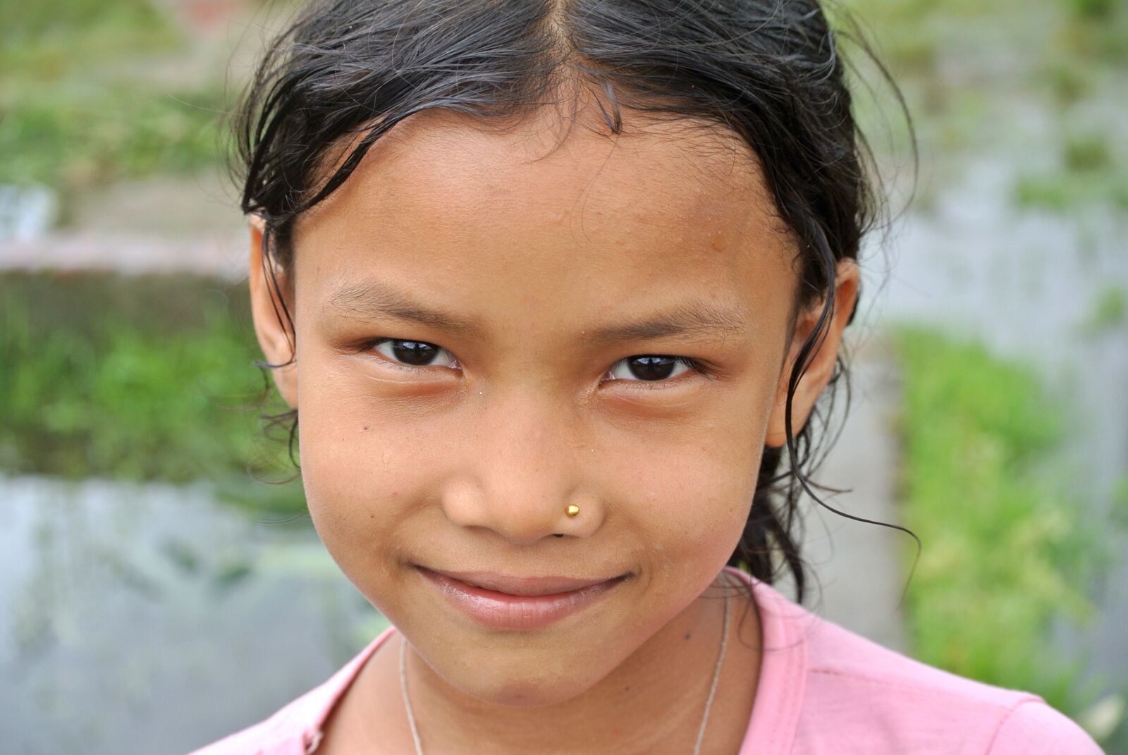 Nikon 1 Nikkor VR 30-110mm F3.8-5.6 sample photo. Nepalese, child, girl photography