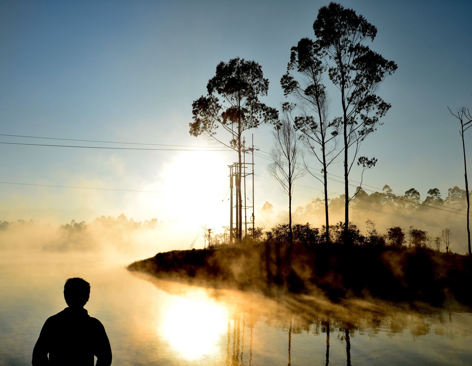 Nikon D3100 sample photo. Situ cileunca, lake, sunrise photography