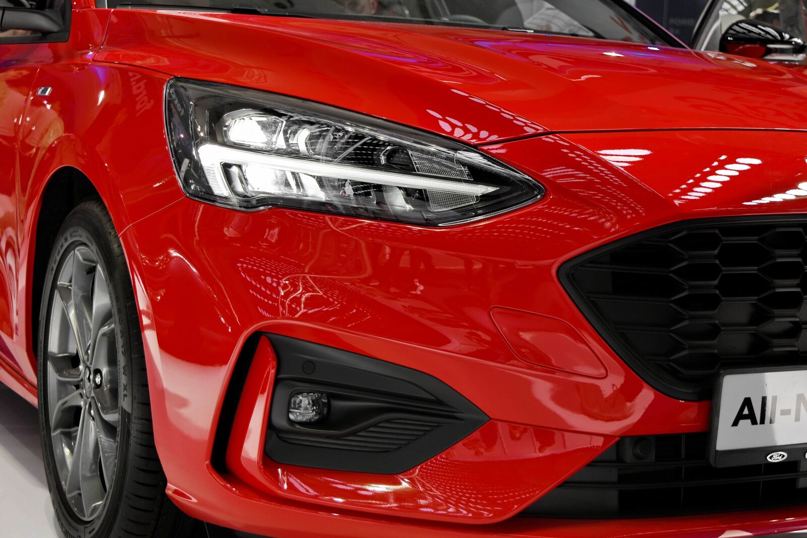 Nikon D5500 sample photo. Headlight, red, sports car photography