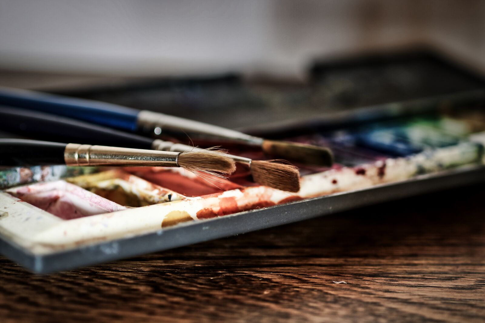 Canon EOS 750D (EOS Rebel T6i / EOS Kiss X8i) sample photo. Watercolours, paintbrush, artist photography