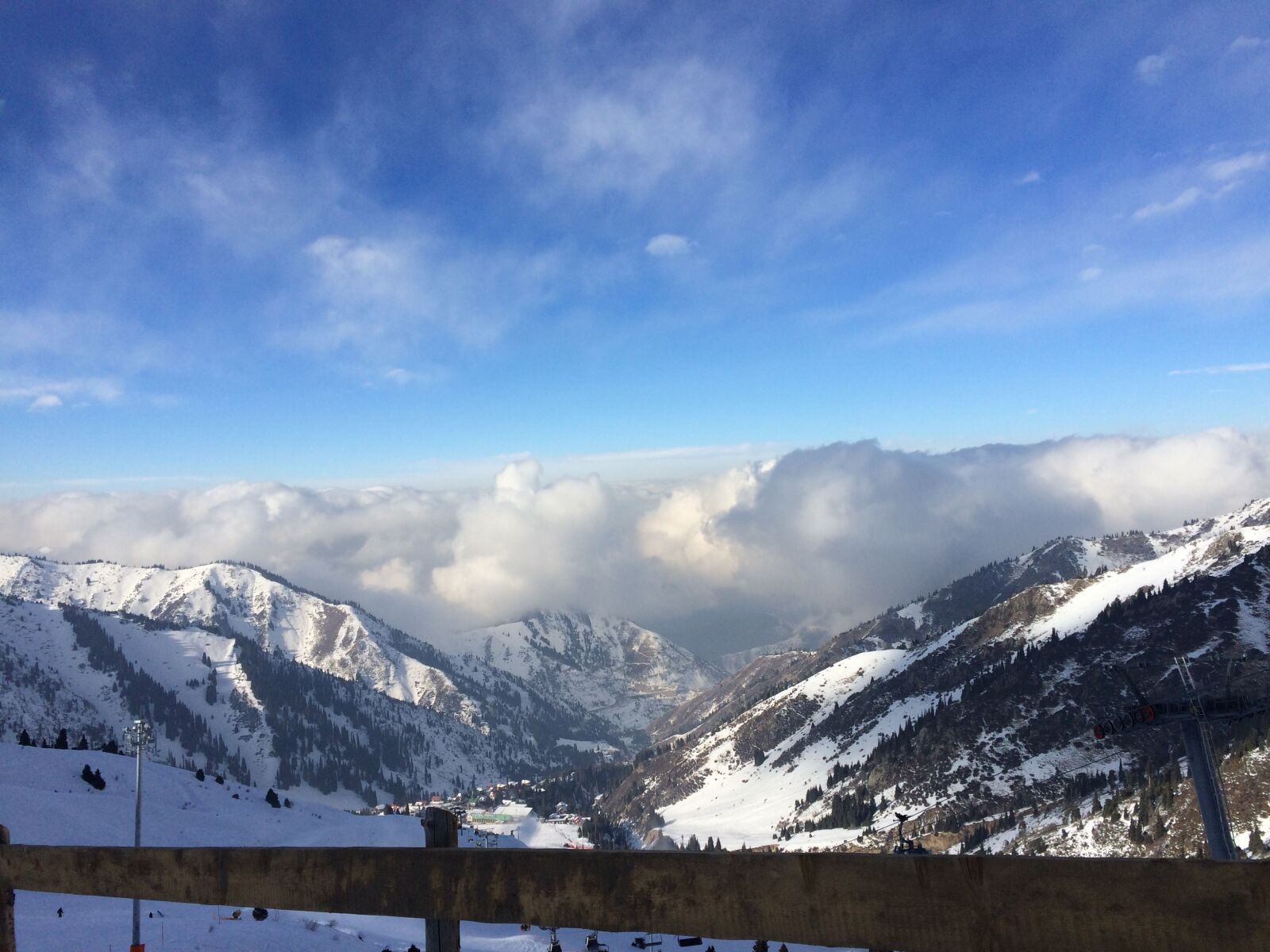 iPhone 5s back camera 4.15mm f/2.2 sample photo. Chimbulak, winter, almaty photography