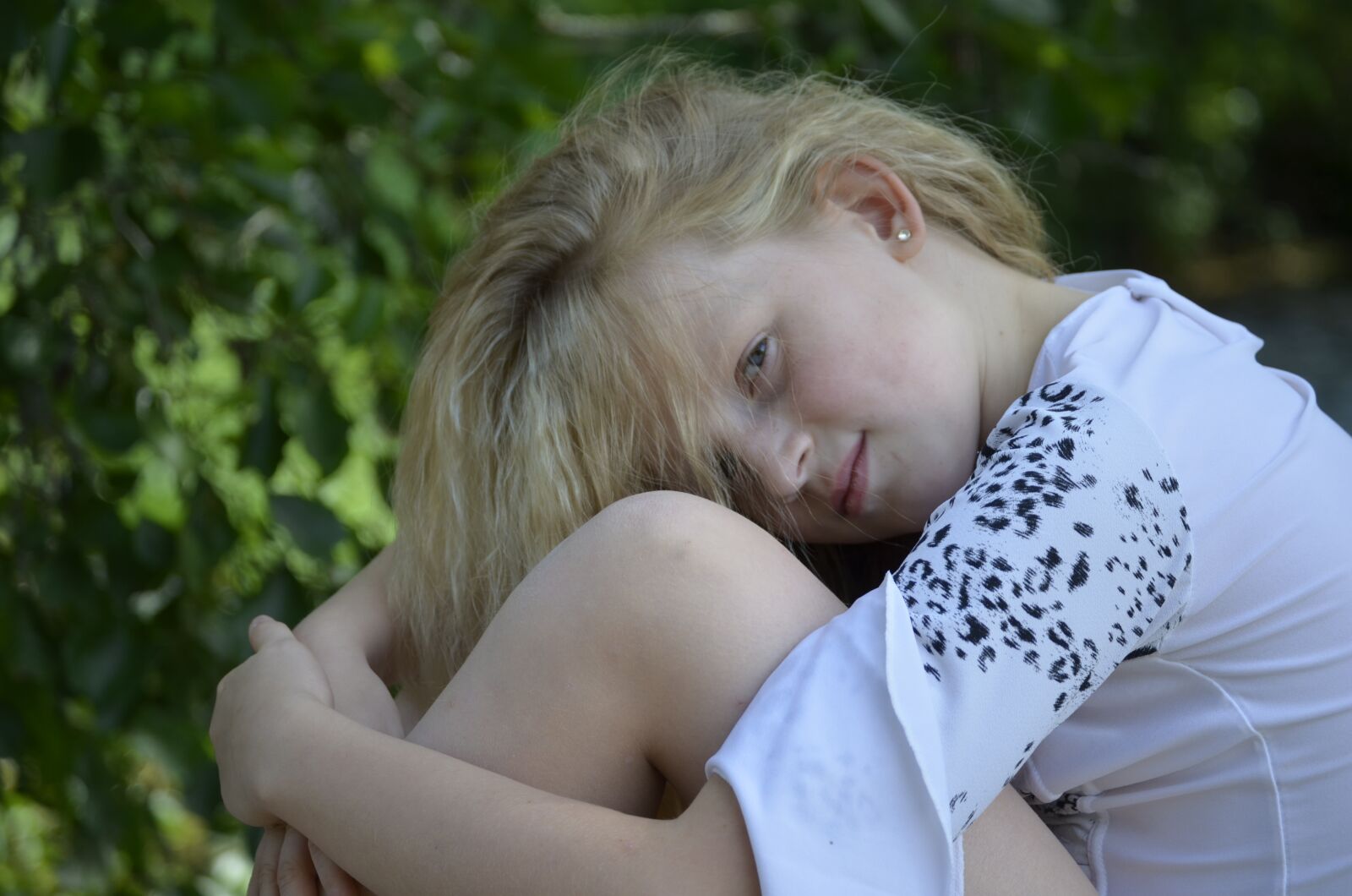 Nikon D5100 sample photo. Blond, girl, lighting photography
