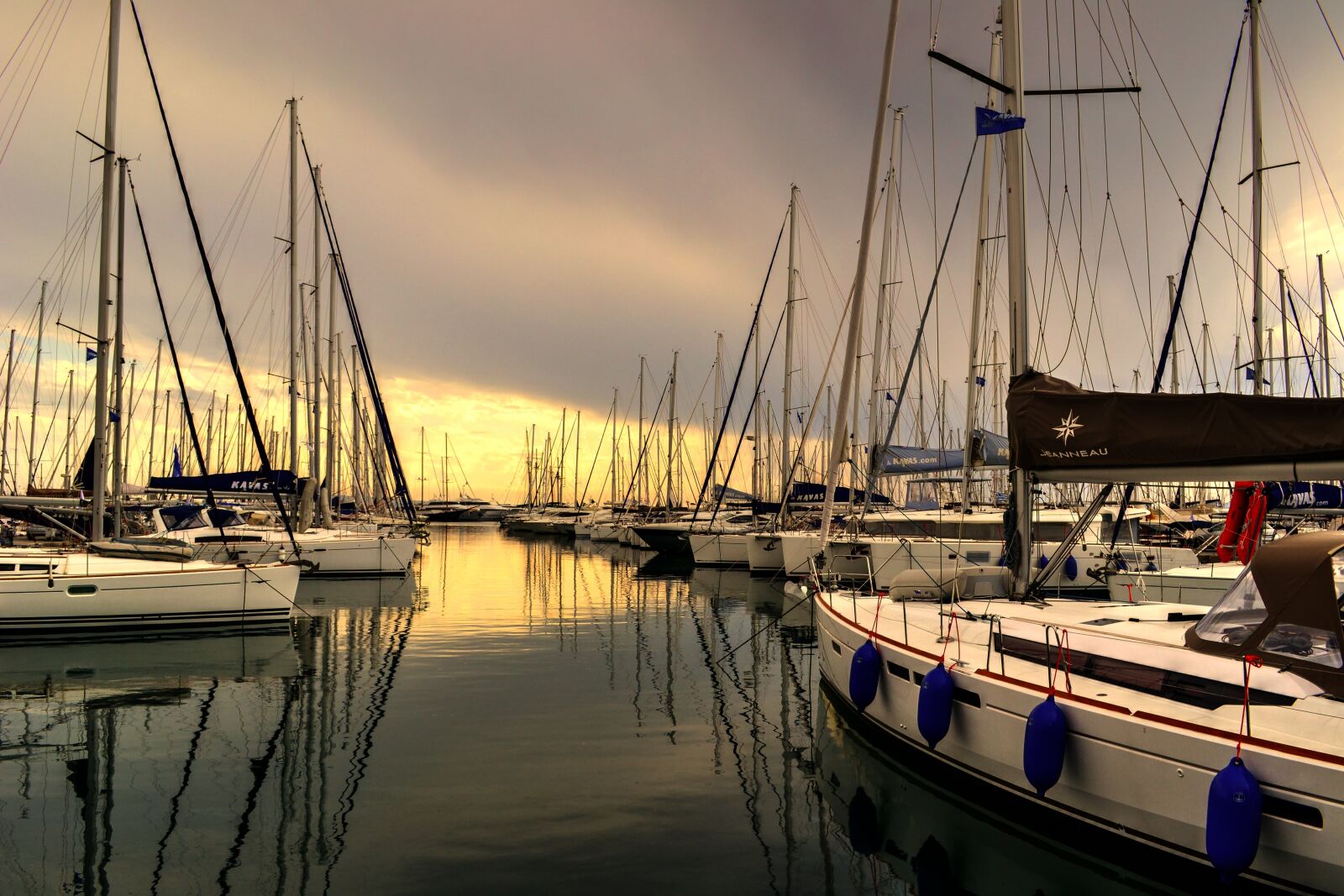 Nikon D3100 sample photo. Sunset, boats, port photography