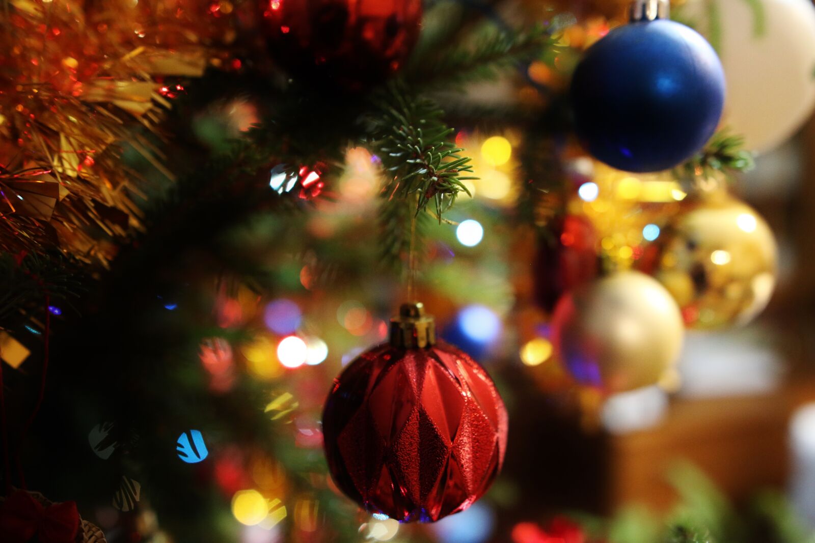 Canon EOS 70D sample photo. Christmas baubles, christmas tree photography