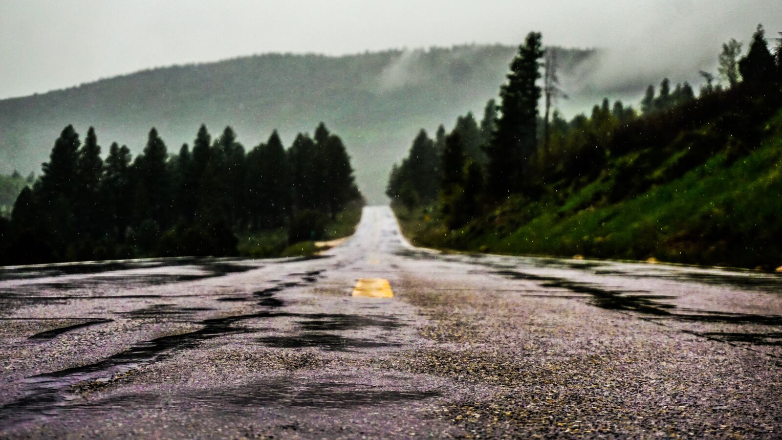 Sony a6000 sample photo. Asphalt, mountain, perspective photography
