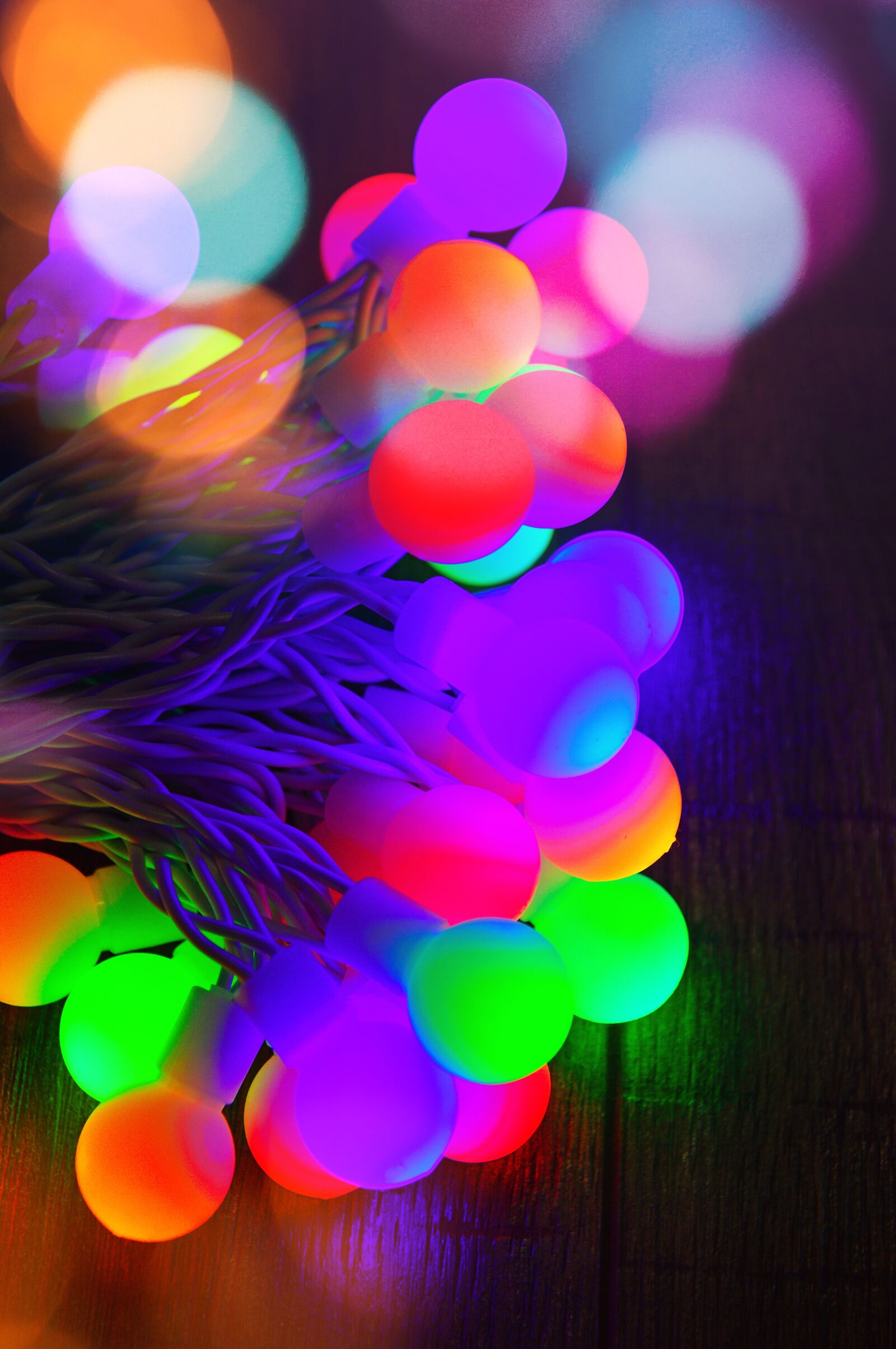Nikon D3200 sample photo. Color, light bulbs, light photography