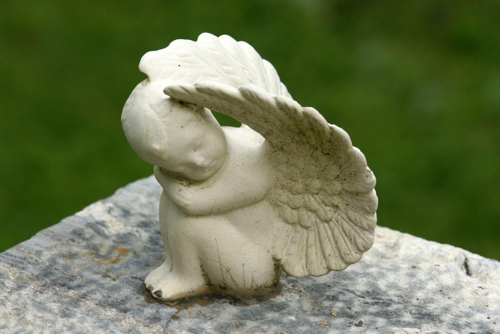 Sony Alpha DSLR-A700 sample photo. Angel, angel figure, cemetery photography