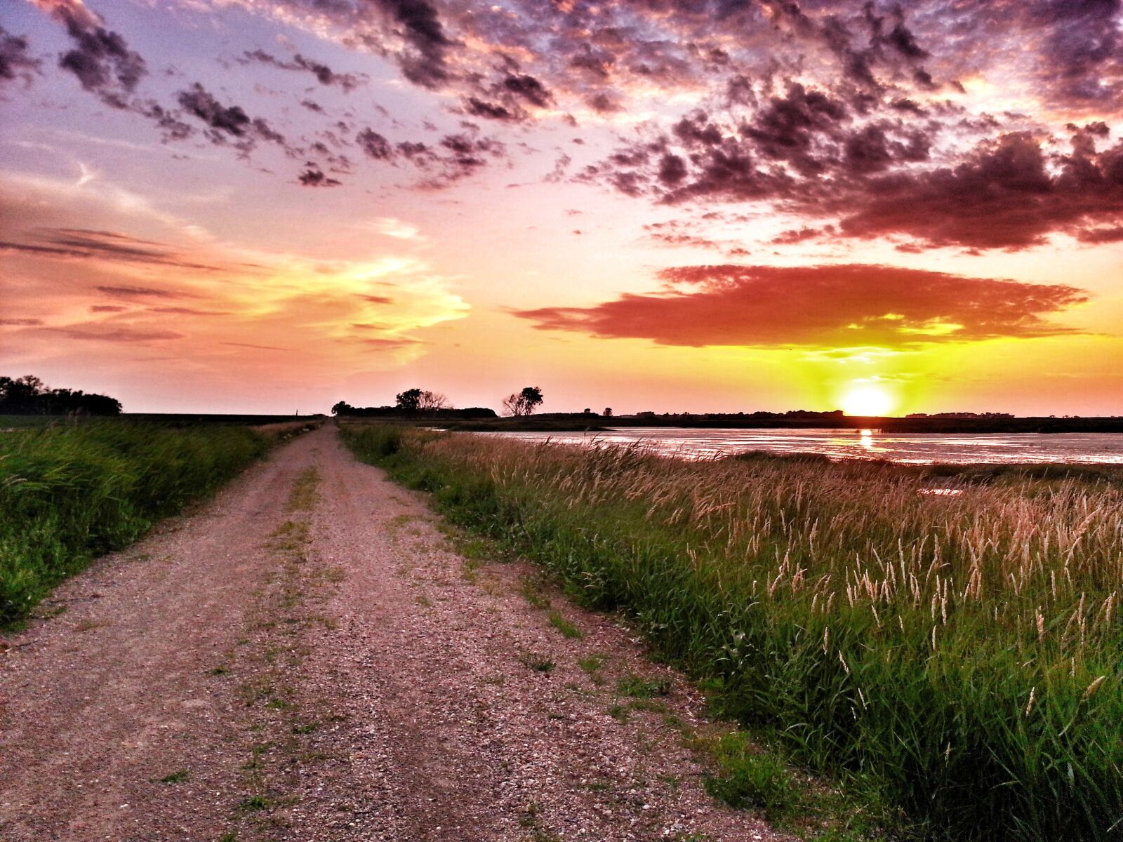 Samsung Galaxy S3 sample photo. Sunset, road, path photography