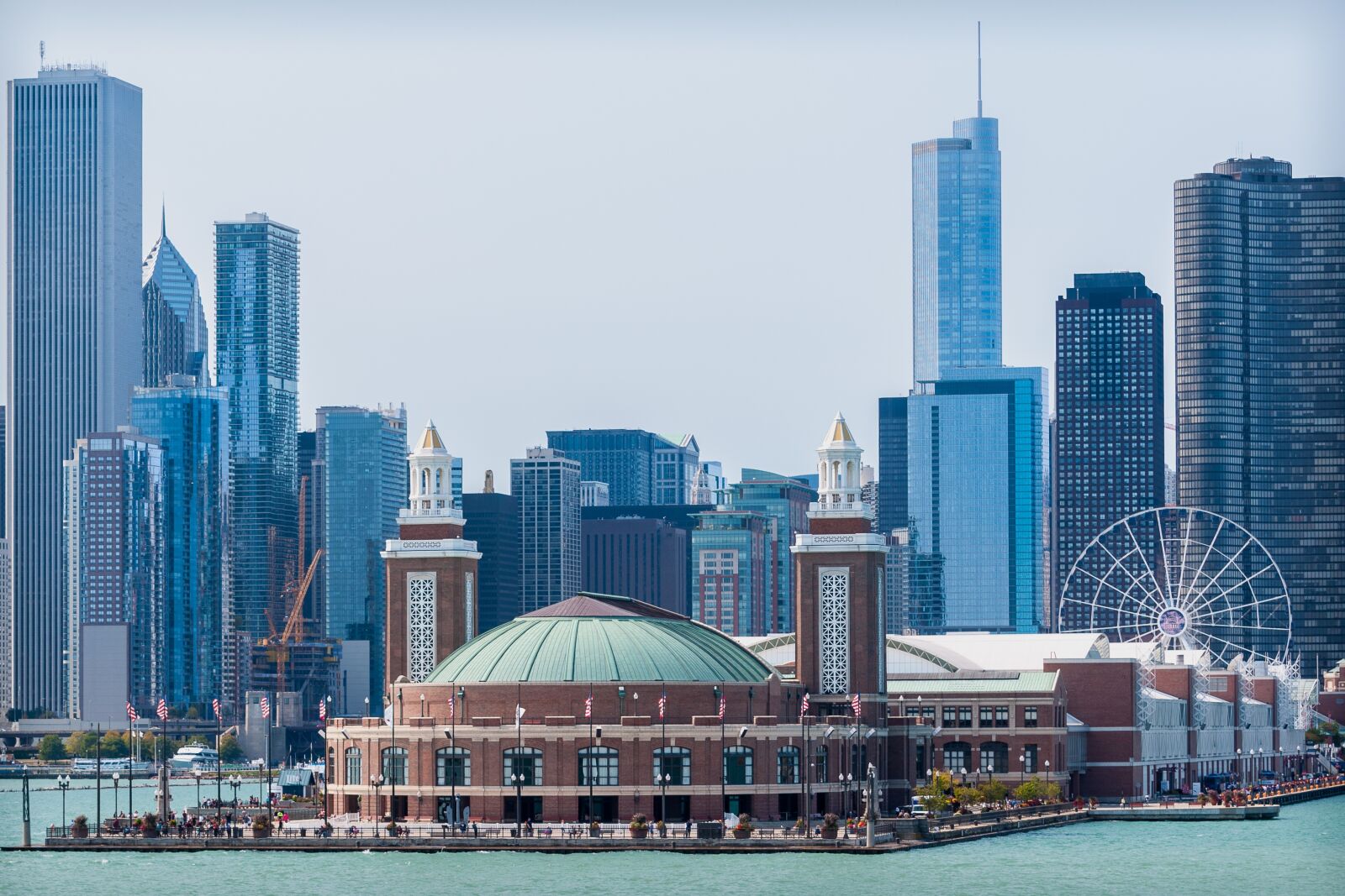 Nikon D90 sample photo. Navy pier, chicago skyline photography