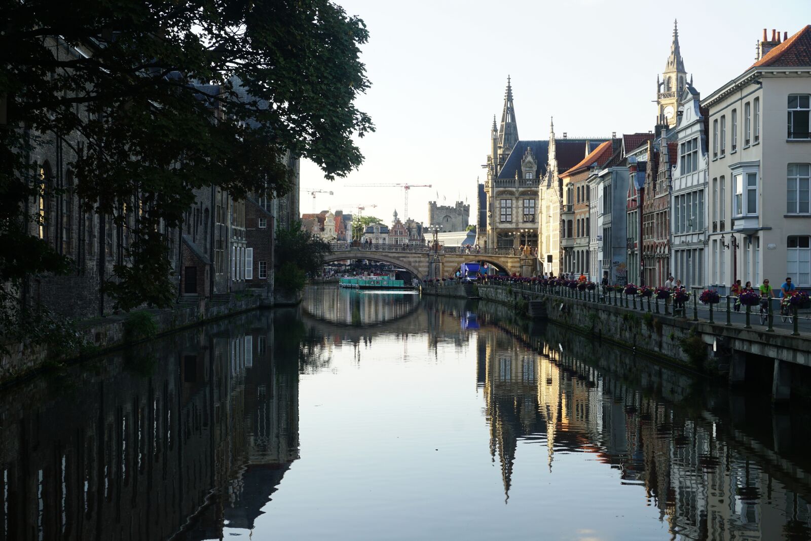 Sony a6000 sample photo. Gent, canal, belgium photography