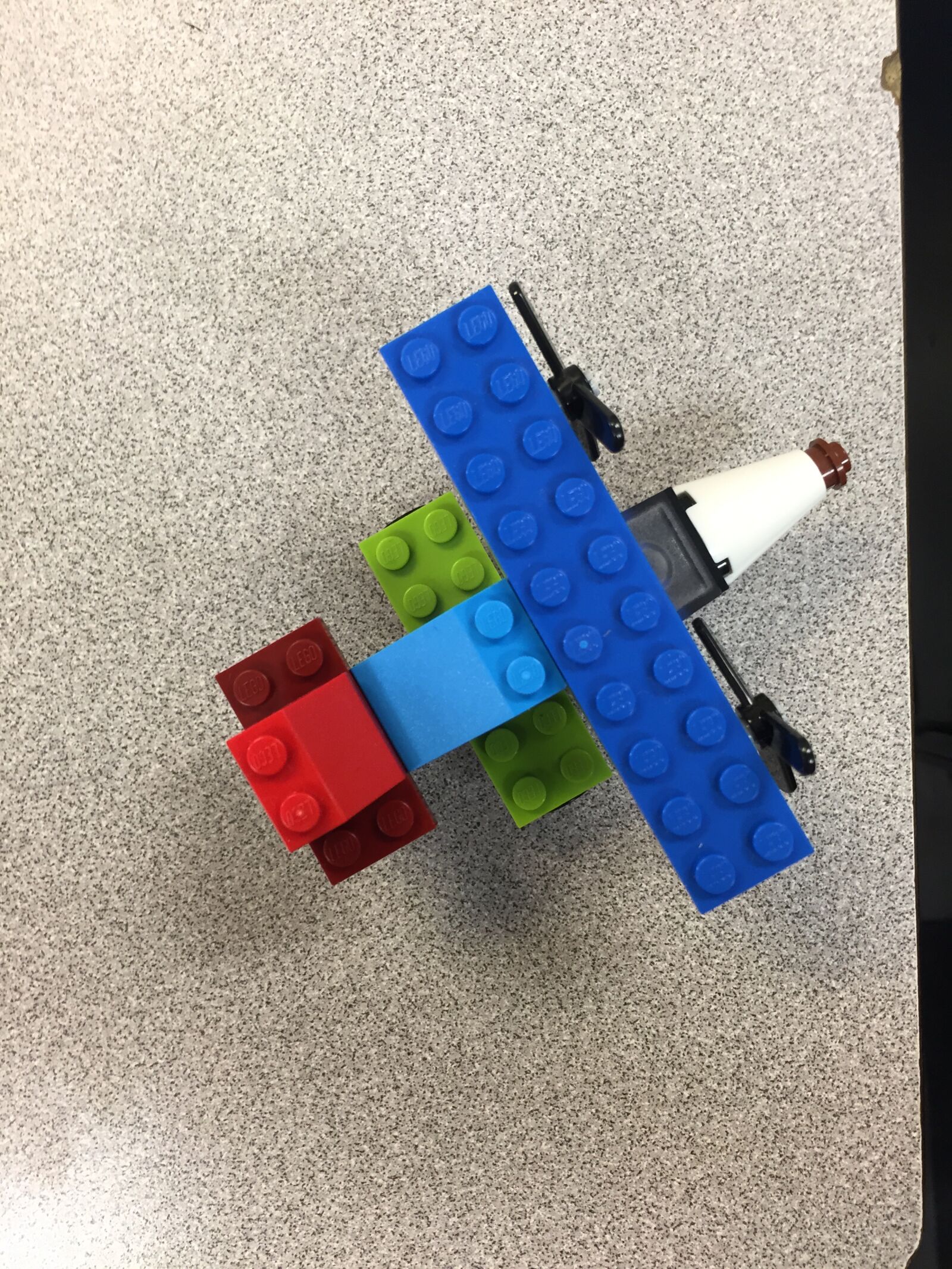 iPhone 6 back camera 4.15mm f/2.2 sample photo. Lego, plane, assembled photography