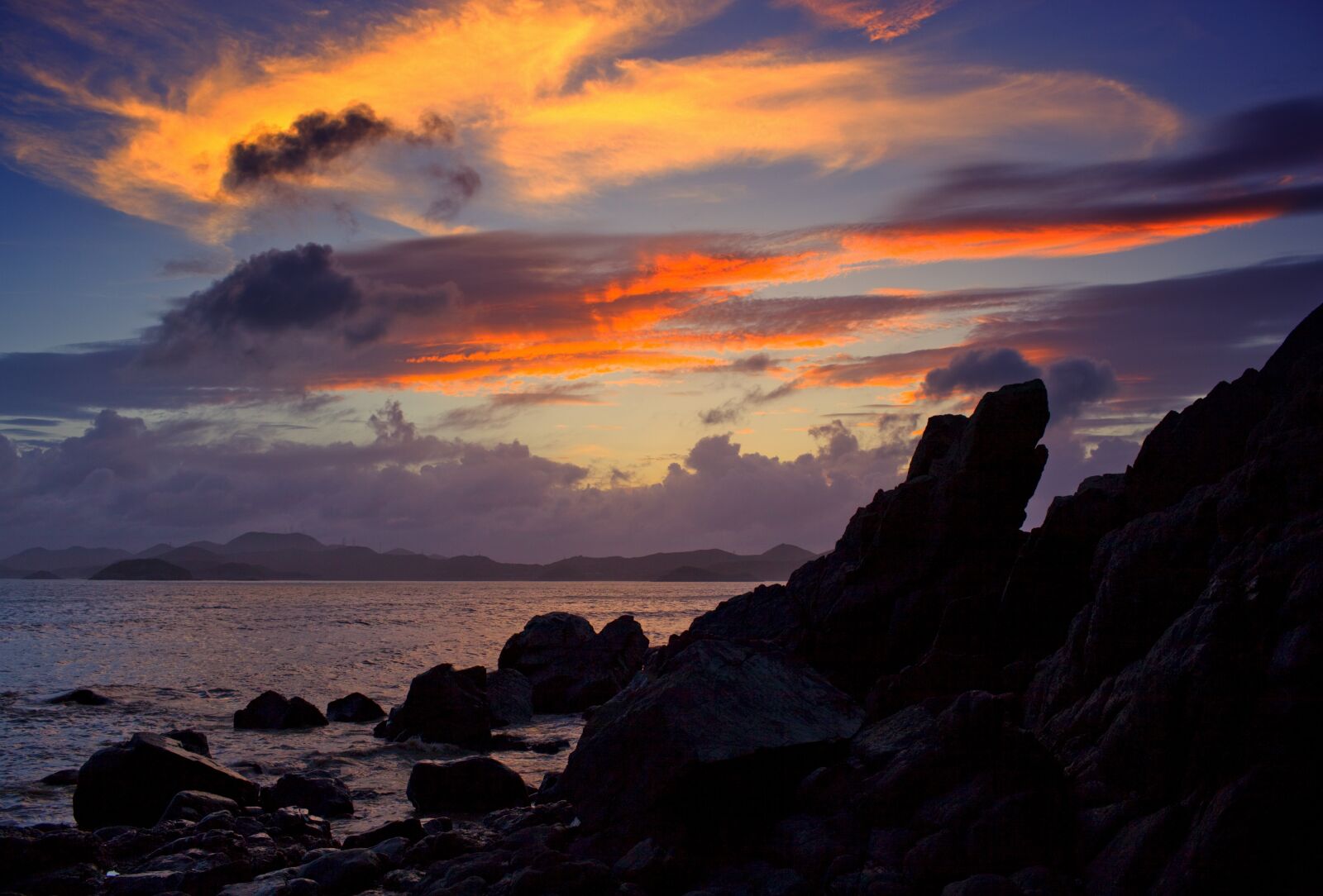 Canon EOS 5D Mark II sample photo. Sunset, the sea, shoals photography