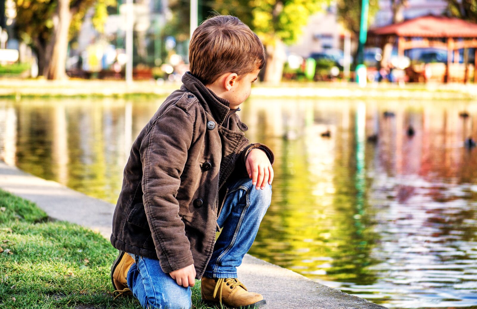Nikon D3100 sample photo. Toddler, child, lake photography
