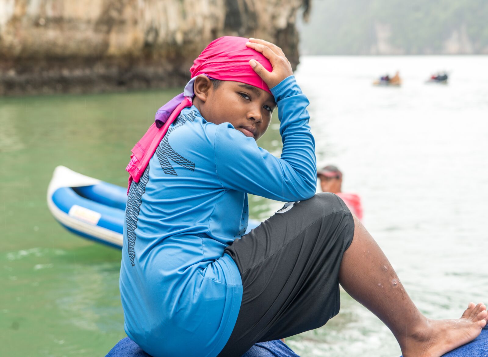 Sony a7R II + Sony FE 24-240mm F3.5-6.3 OSS sample photo. Thailand, boy, james bond photography