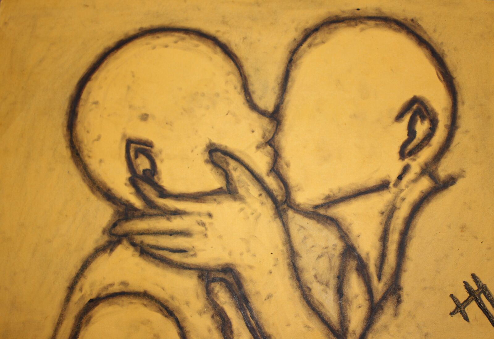 Canon EOS 550D (EOS Rebel T2i / EOS Kiss X4) sample photo. Kiss, art, handraw photography