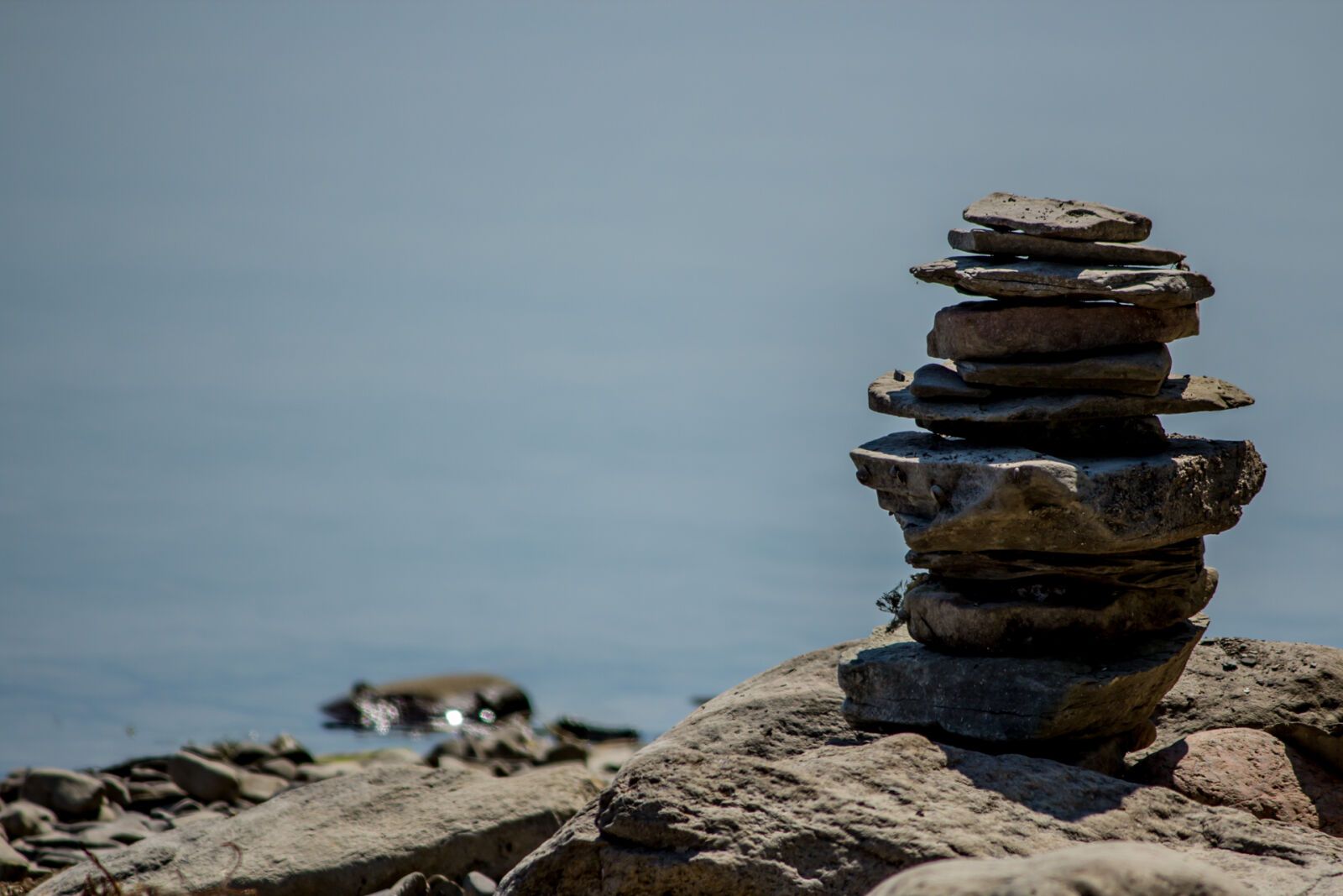 Canon EOS 600D (Rebel EOS T3i / EOS Kiss X5) sample photo. Hemlock, lake, rock, stack photography